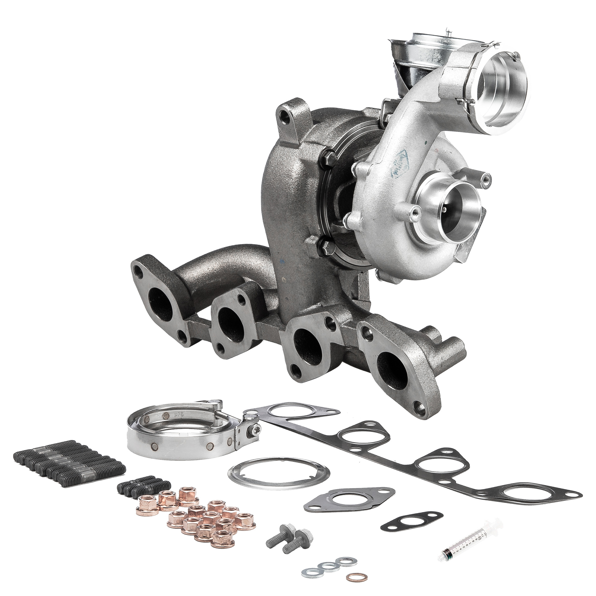 BR Turbo BRTX7303M: Turbocompressor NEW BR TURBO TURBOCHARGER WITH MOUNTING KIT com material de montagem/fixação