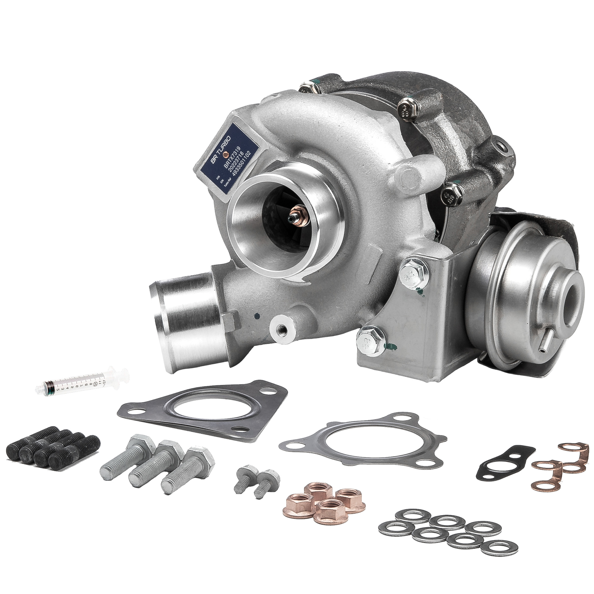BR Turbo BRTX7319M: Turbolader NEW BR TURBO TURBOCHARGER WITH MOUNTING KIT mit Anbau-/Befestigungsmaterial