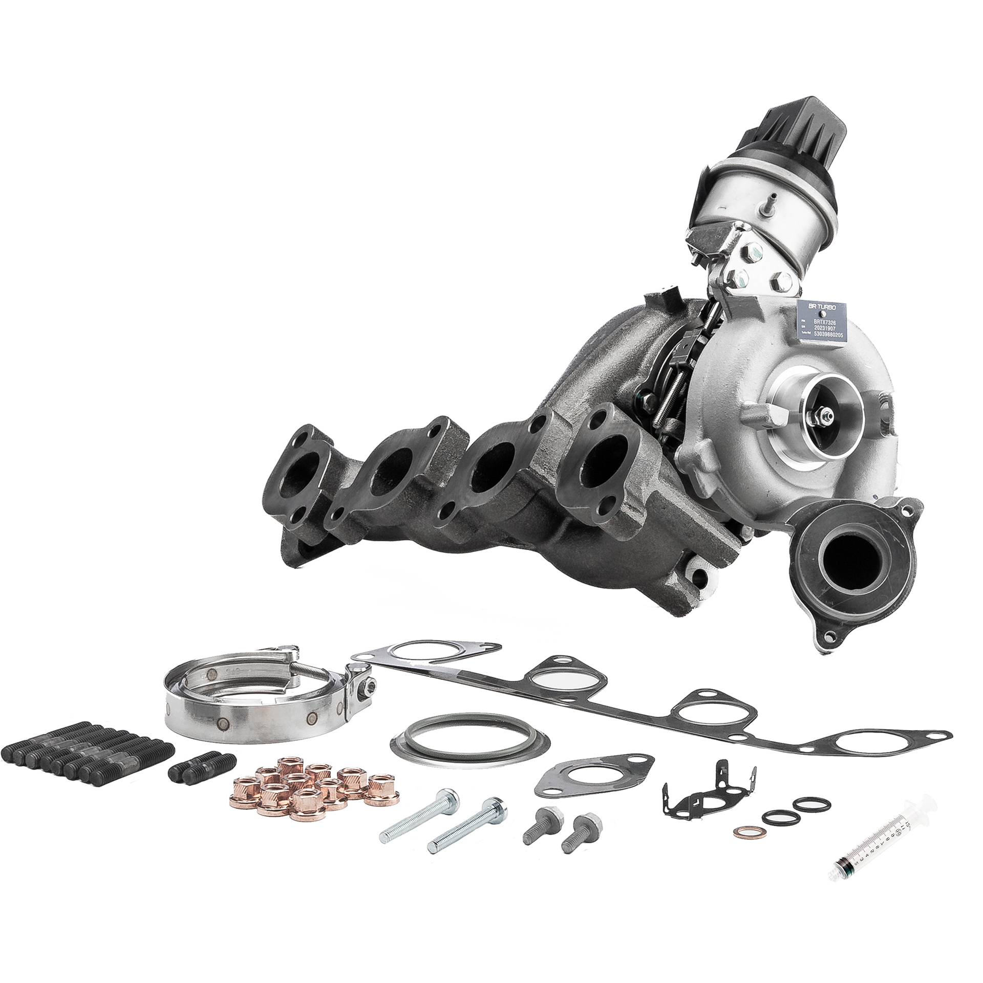 BR Turbo BRTX7326M Turbokompresorius VOLKSWAGEN Passat Variant (3C5) 136 AG dyzelinas kaina