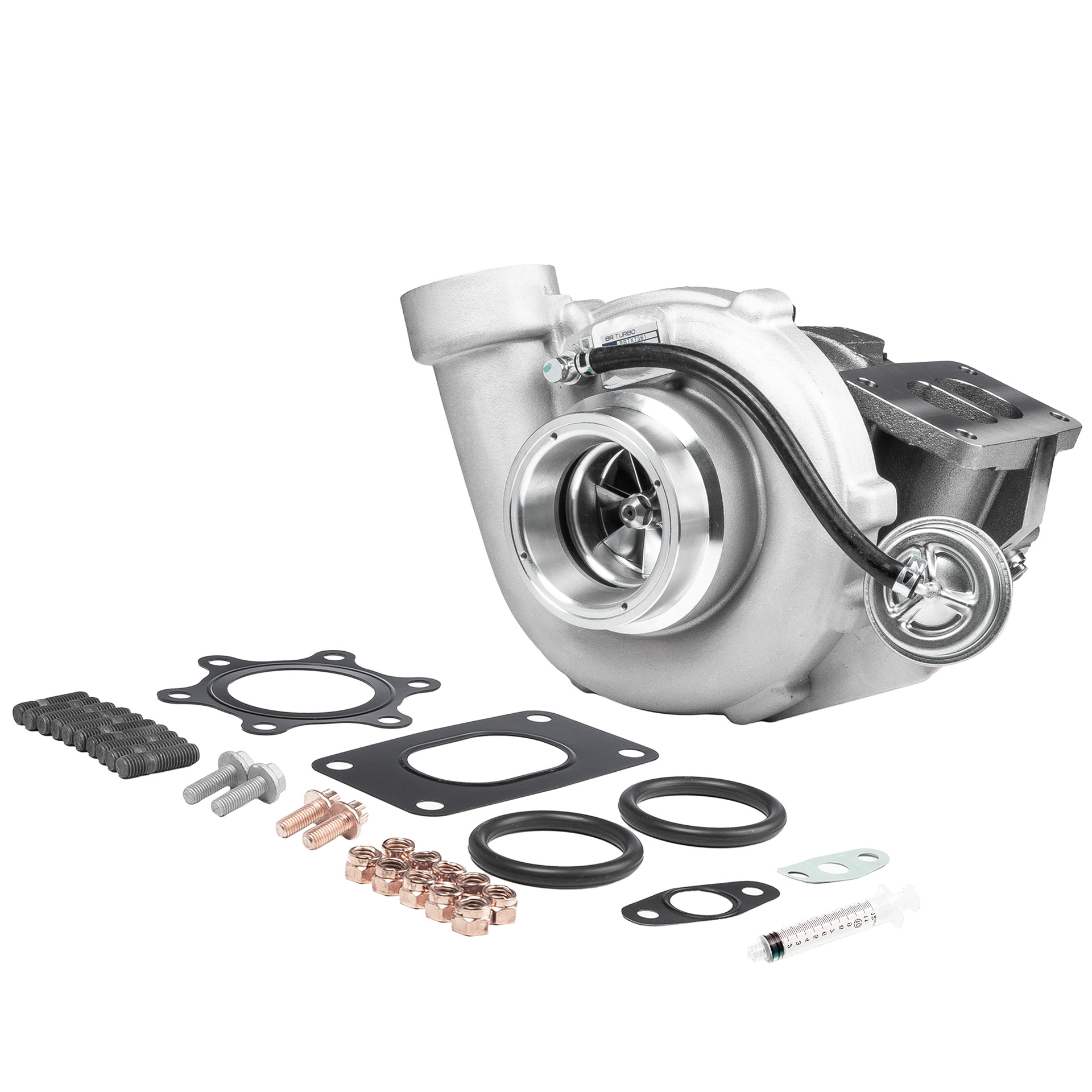 BR Turbo BRTX7361M: Turbolader NEW BR TURBO TURBOCHARGER WITH MOUNTING KIT mit Anbau-/Befestigungsmaterial