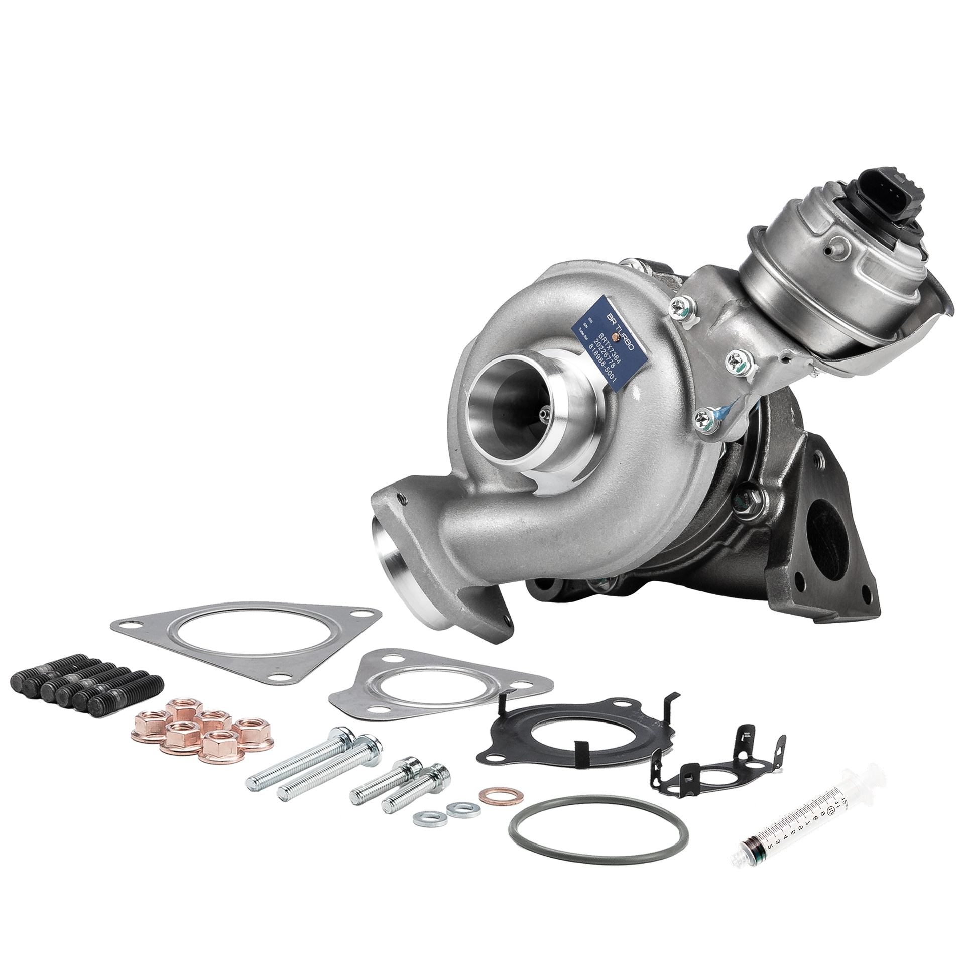 BR Turbo BRTX7364M: Turbolader NEW BR TURBO TURBOCHARGER WITH MOUNTING KIT mit Anbau-/Befestigungsmaterial