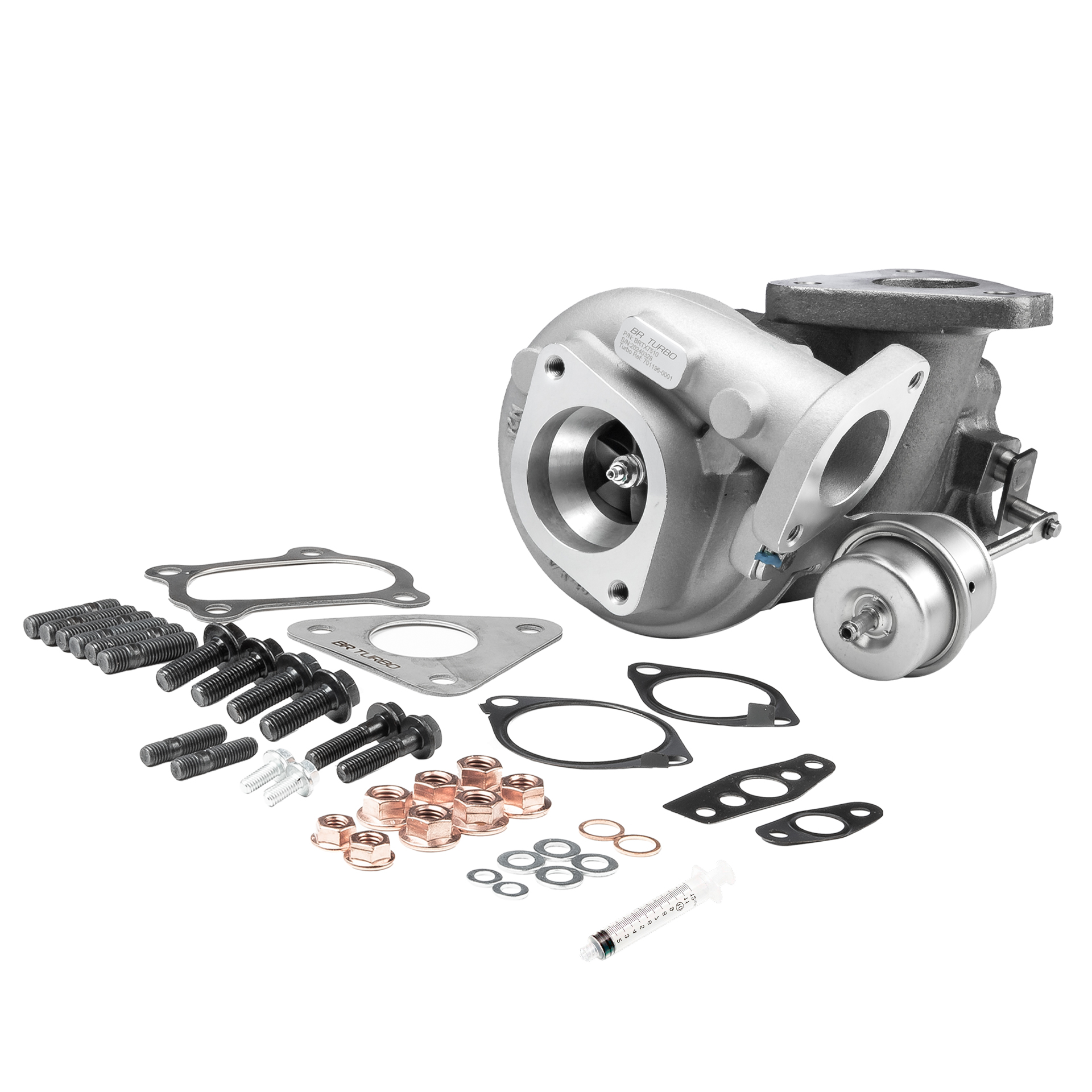 BR Turbo BRTX7510M: Turbolader NEW BR TURBO TURBOCHARGER WITH MOUNTING KIT mit Anbau-/Befestigungsmaterial