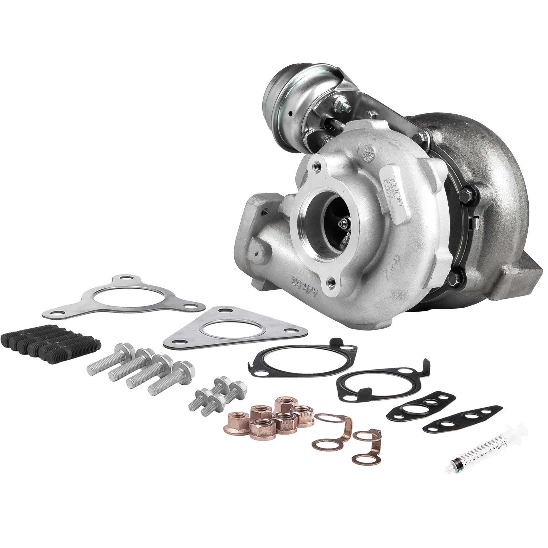 BR Turbo BRTX7514M: Turbolader NEW BR TURBO TURBOCHARGER WITH MOUNTING KIT mit Anbau-/Befestigungsmaterial