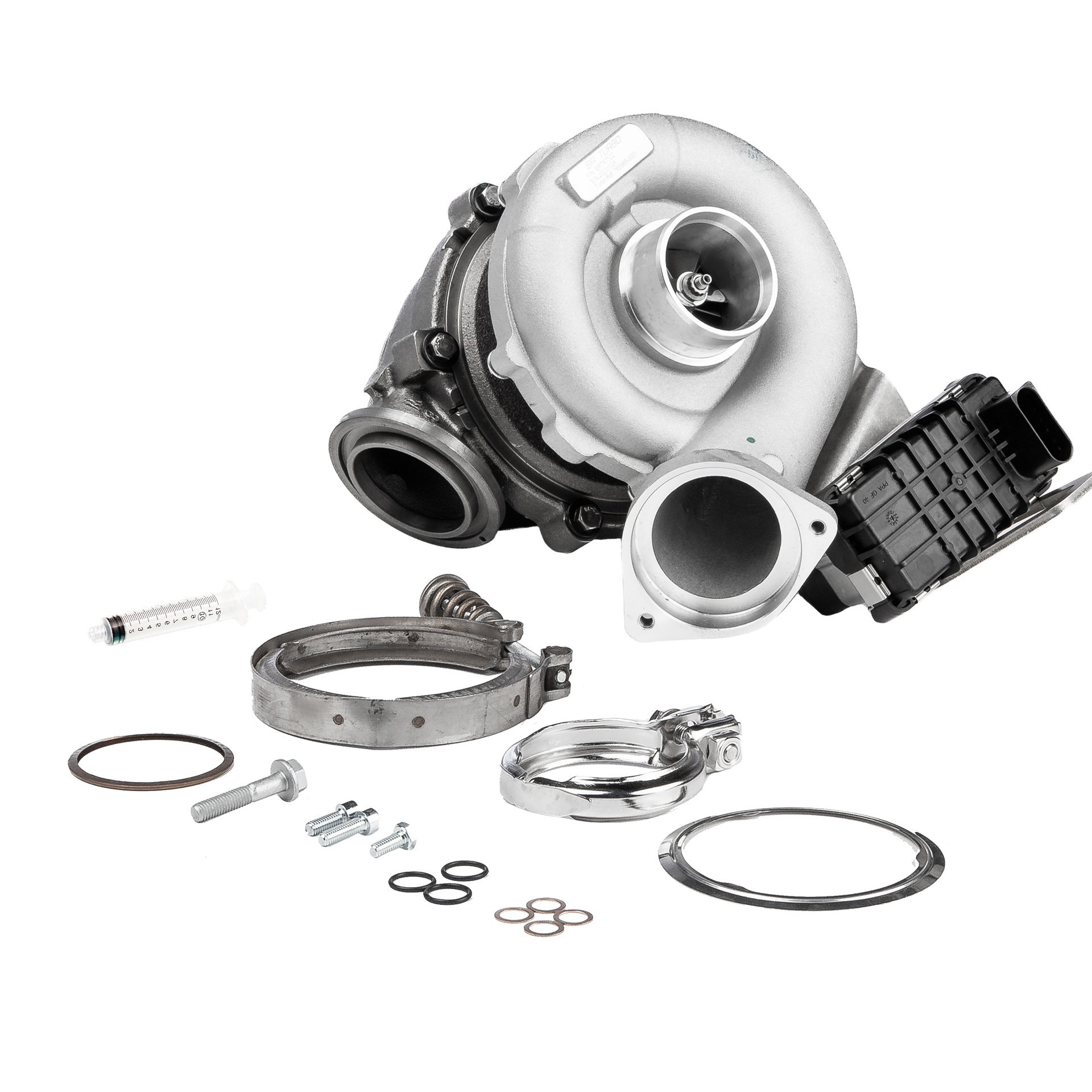 BR Turbo BRTX7522M: Turbolader NEW BR TURBO TURBOCHARGER WITH MOUNTING KIT mit Anbau-/Befestigungsmaterial