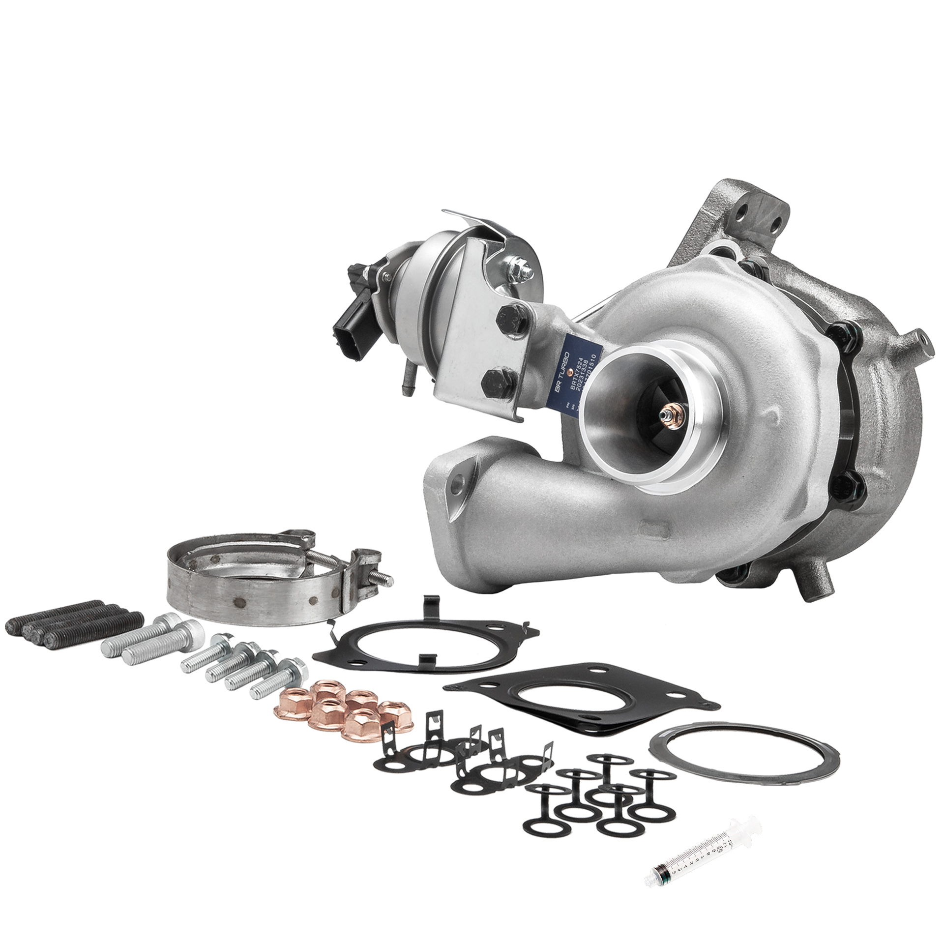 BR Turbo BRTX7524M: Turbolader NEW BR TURBO TURBOCHARGER WITH MOUNTING KIT mit Anbau-/Befestigungsmaterial