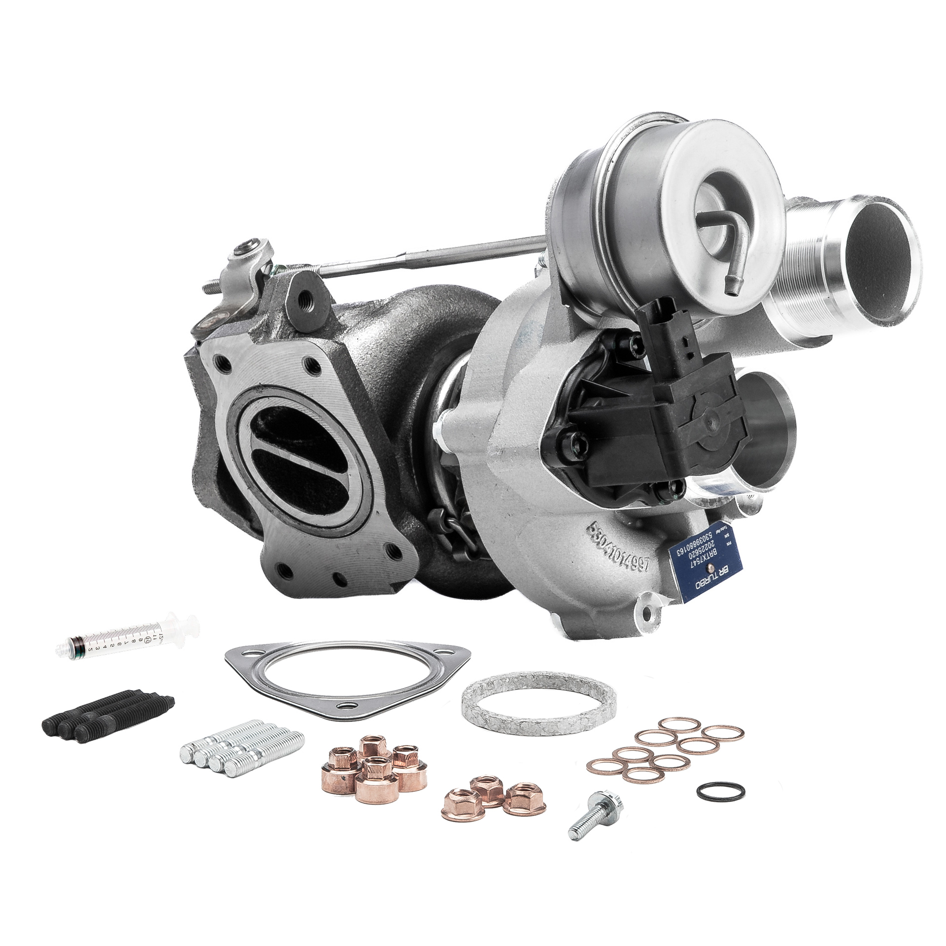 BR Turbo BRTX7547M: Turbocompresor NEW BR TURBO TURBOCHARGER WITH MOUNTING KIT con material de montaje/fijación