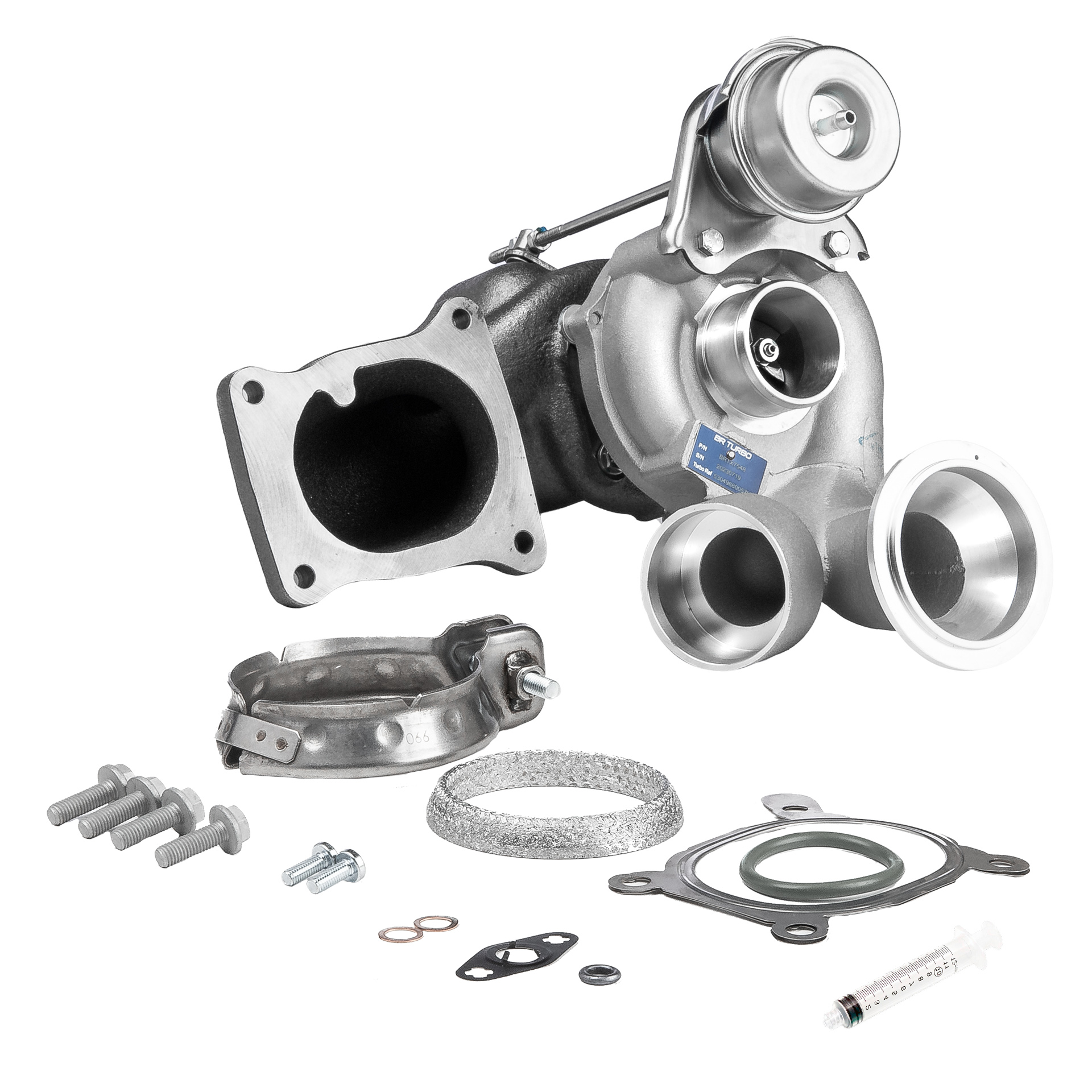 BR Turbo BRTX7548M: Turbolader NEW BR TURBO TURBOCHARGER WITH MOUNTING KIT mit Anbau-/Befestigungsmaterial