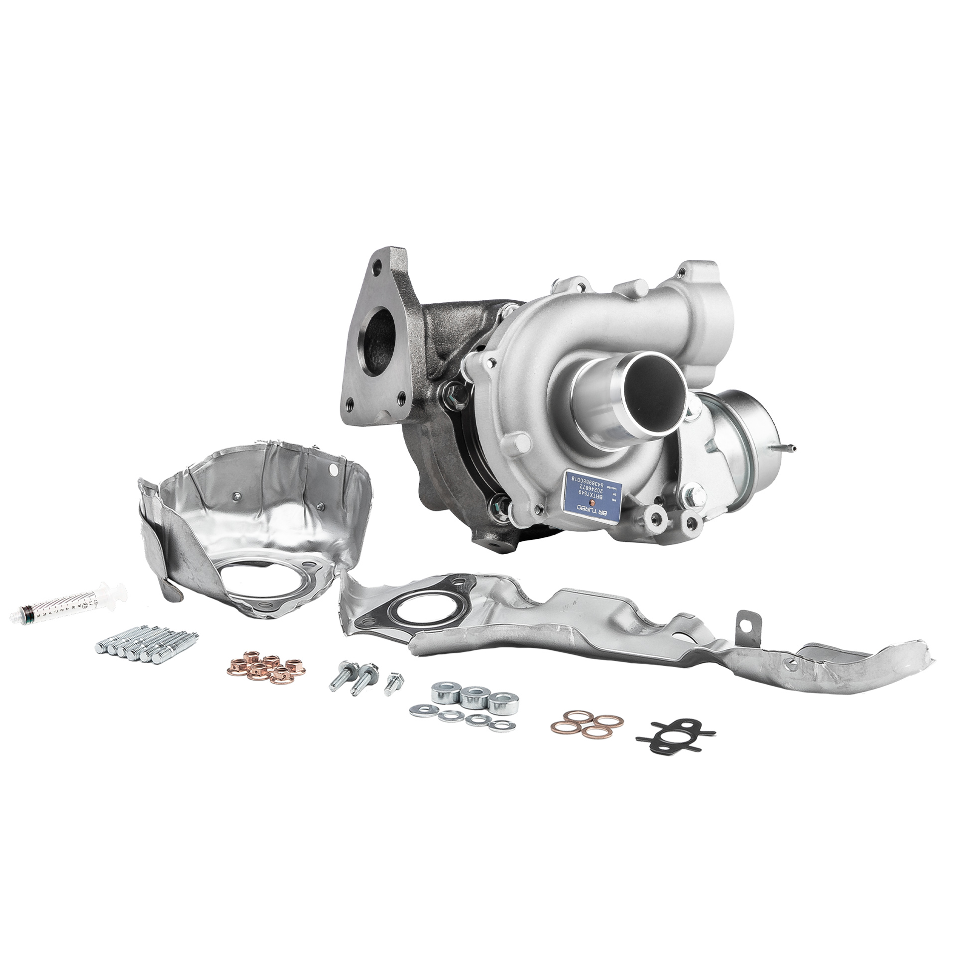 BR Turbo BRTX7549M: Turbolader NEW BR TURBO TURBOCHARGER WITH MOUNTING KIT mit Anbau-/Befestigungsmaterial
