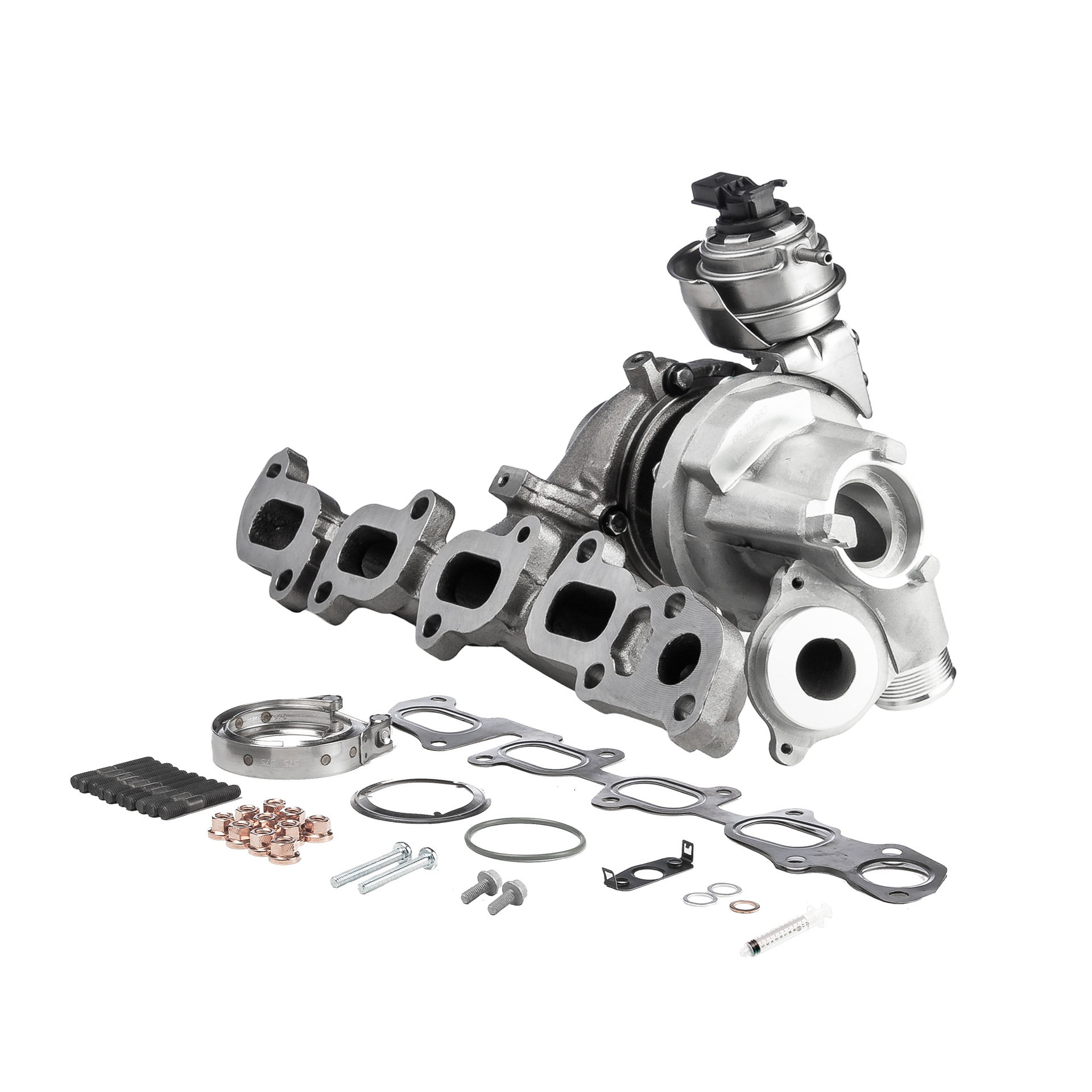 BR Turbo BRTX7554M: Turbocompresor NEW BR TURBO TURBOCHARGER WITH MOUNTING KIT con material de montaje/fijación