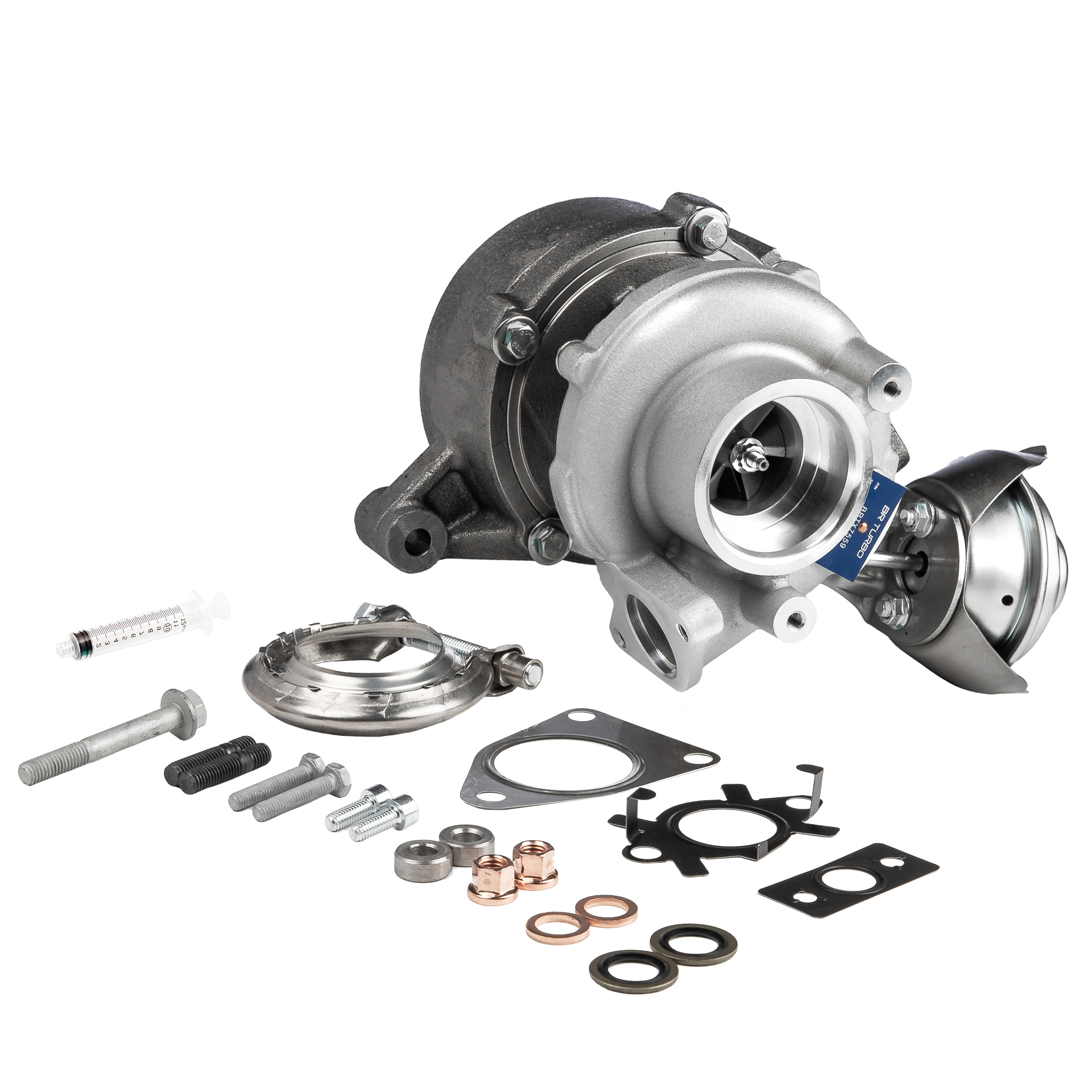 BR Turbo BRTX7559M: Turbolader NEW BR TURBO TURBOCHARGER WITH MOUNTING KIT mit Anbau-/Befestigungsmaterial