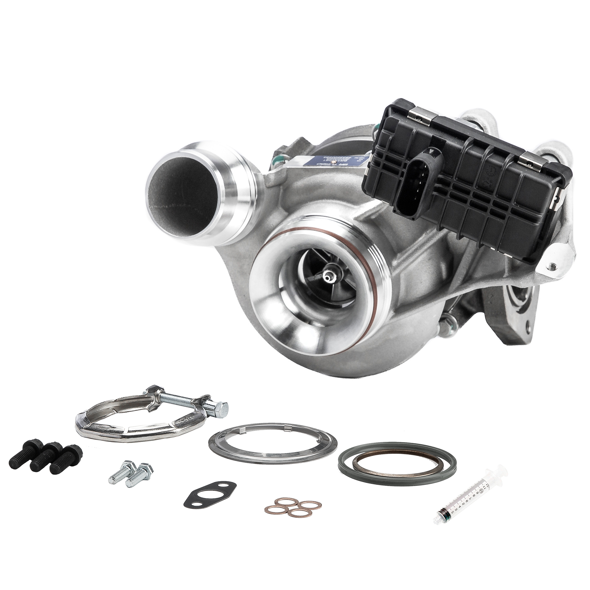 BR Turbo BRTX7561M: Turbosuflantă NEW BR TURBO TURBOCHARGER WITH MOUNTING KIT cu material de atașare/fixare