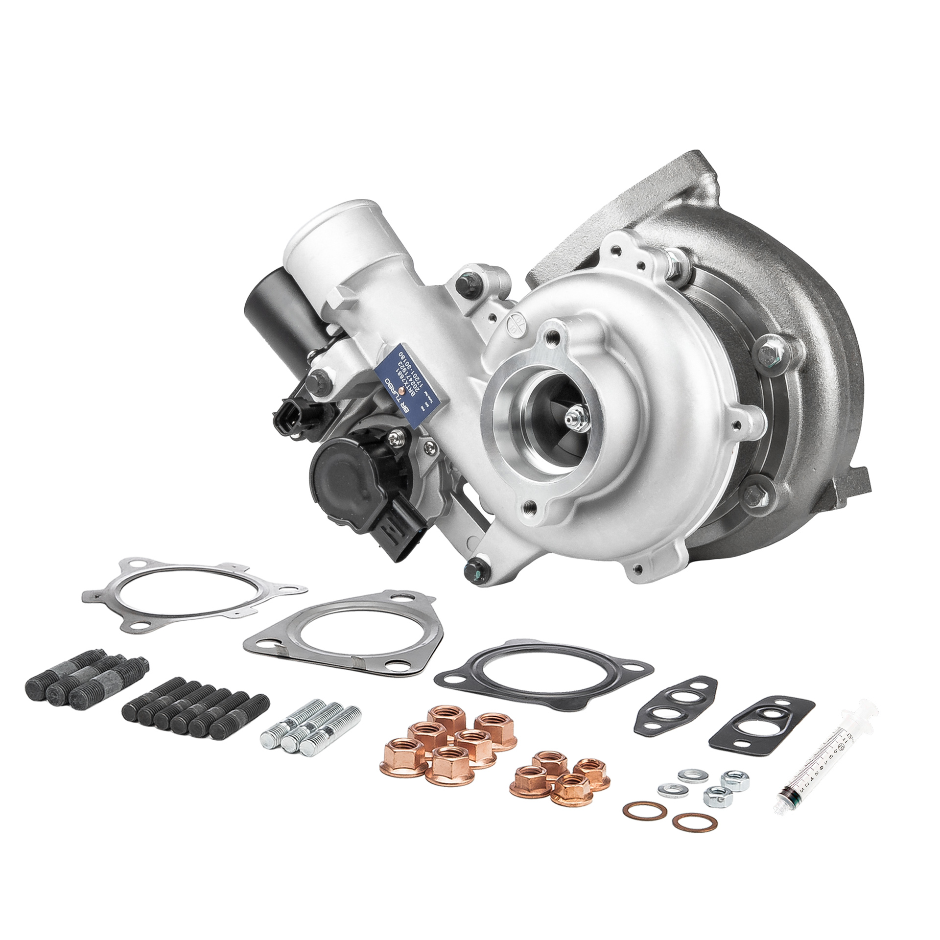 BR Turbo BRTX7681M: Turbolader NEW BR TURBO TURBOCHARGER WITH MOUNTING KIT mit Anbau-/Befestigungsmaterial