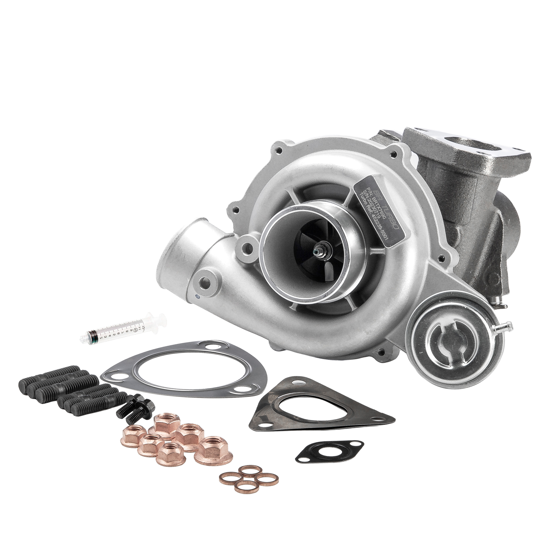 BR Turbo BRTX7690M: Turbolader NEW BR TURBO TURBOCHARGER WITH MOUNTING KIT mit Anbau-/Befestigungsmaterial