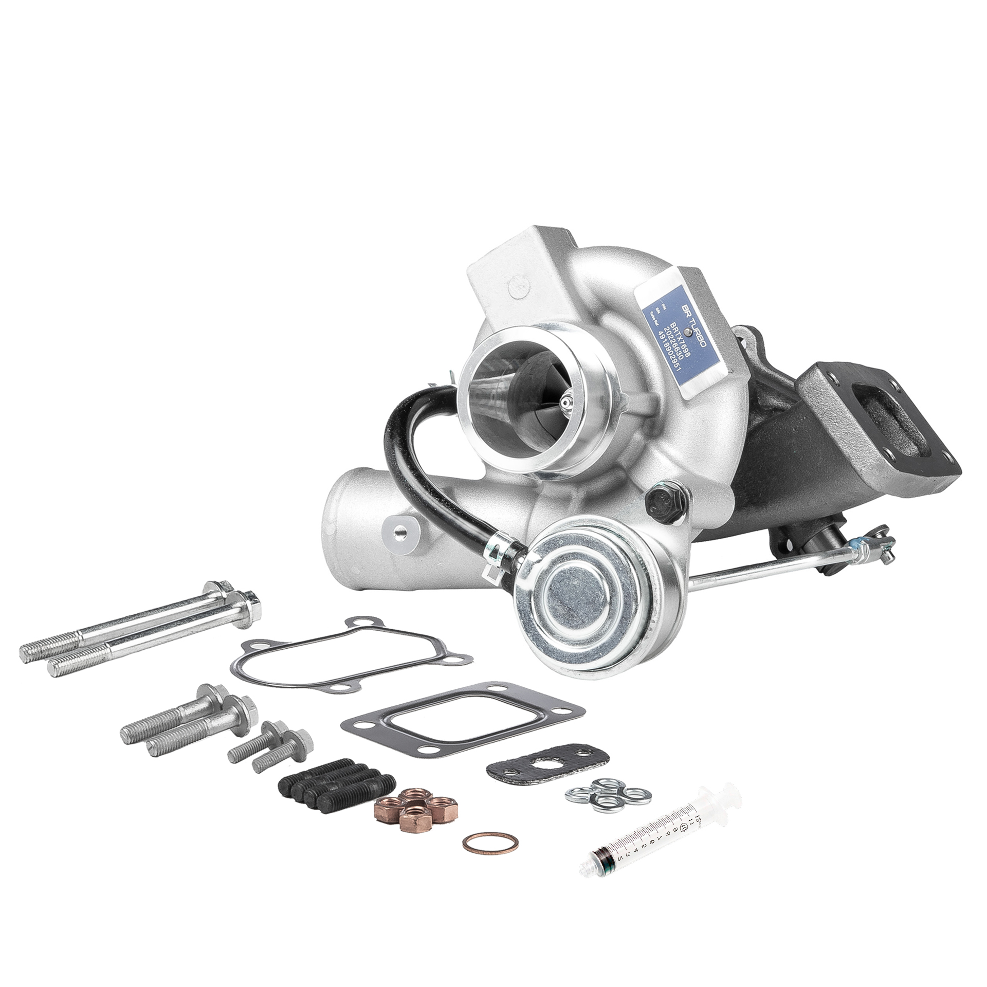 BR Turbo BRTX7698M: Turbolader NEW BR TURBO TURBOCHARGER WITH MOUNTING KIT mit Anbau-/Befestigungsmaterial