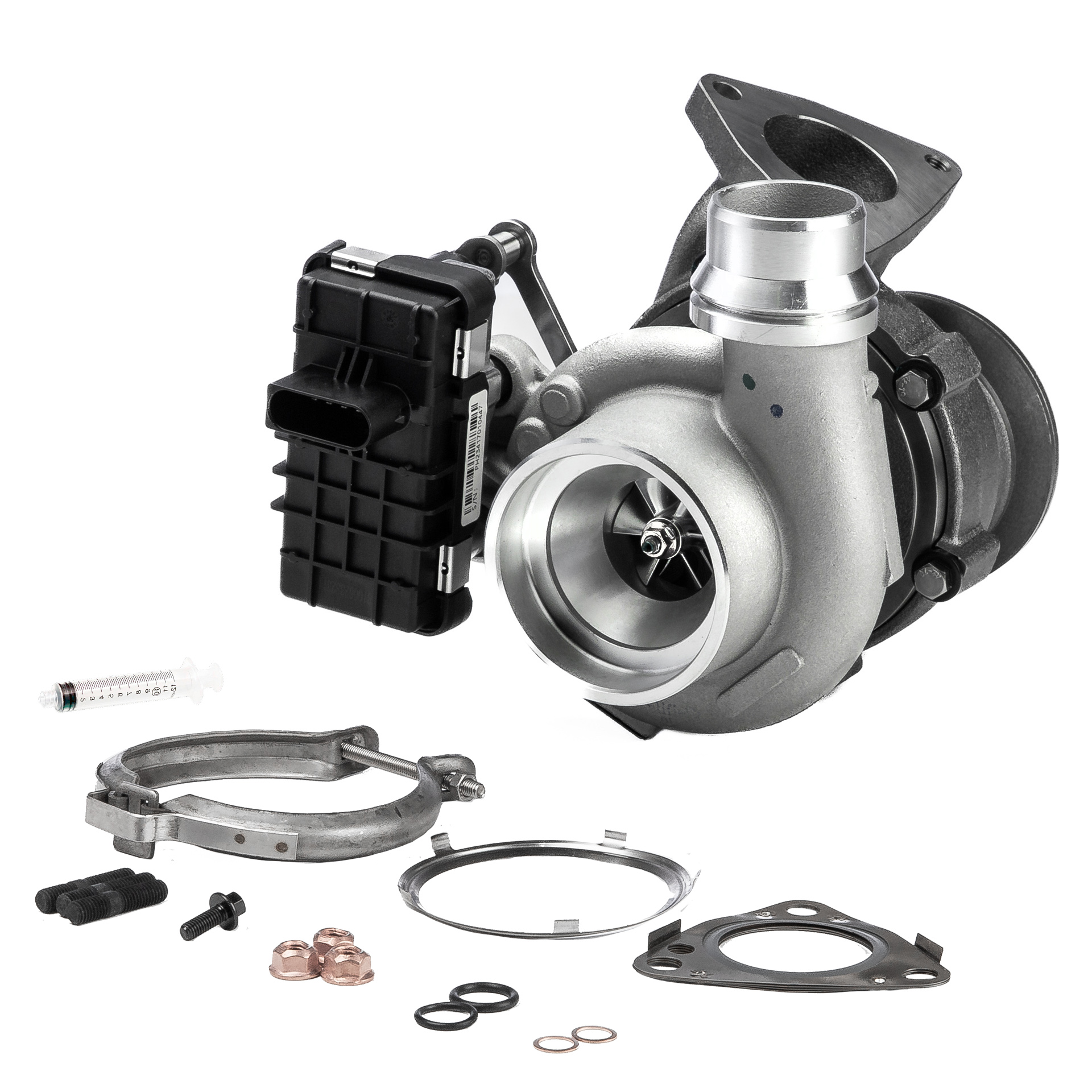 BR Turbo BRTX7703M: Turbocompresor NEW BR TURBO TURBOCHARGER WITH MOUNTING KIT con material de montaje/fijación