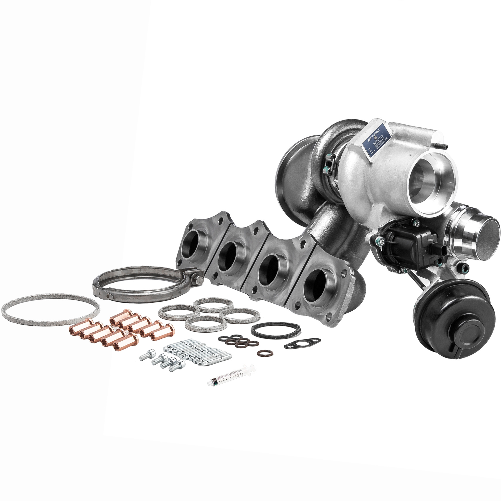 BR Turbo BRTX7712M: Turbolader NEW BR TURBO TURBOCHARGER WITH MOUNTING KIT mit Anbau-/Befestigungsmaterial