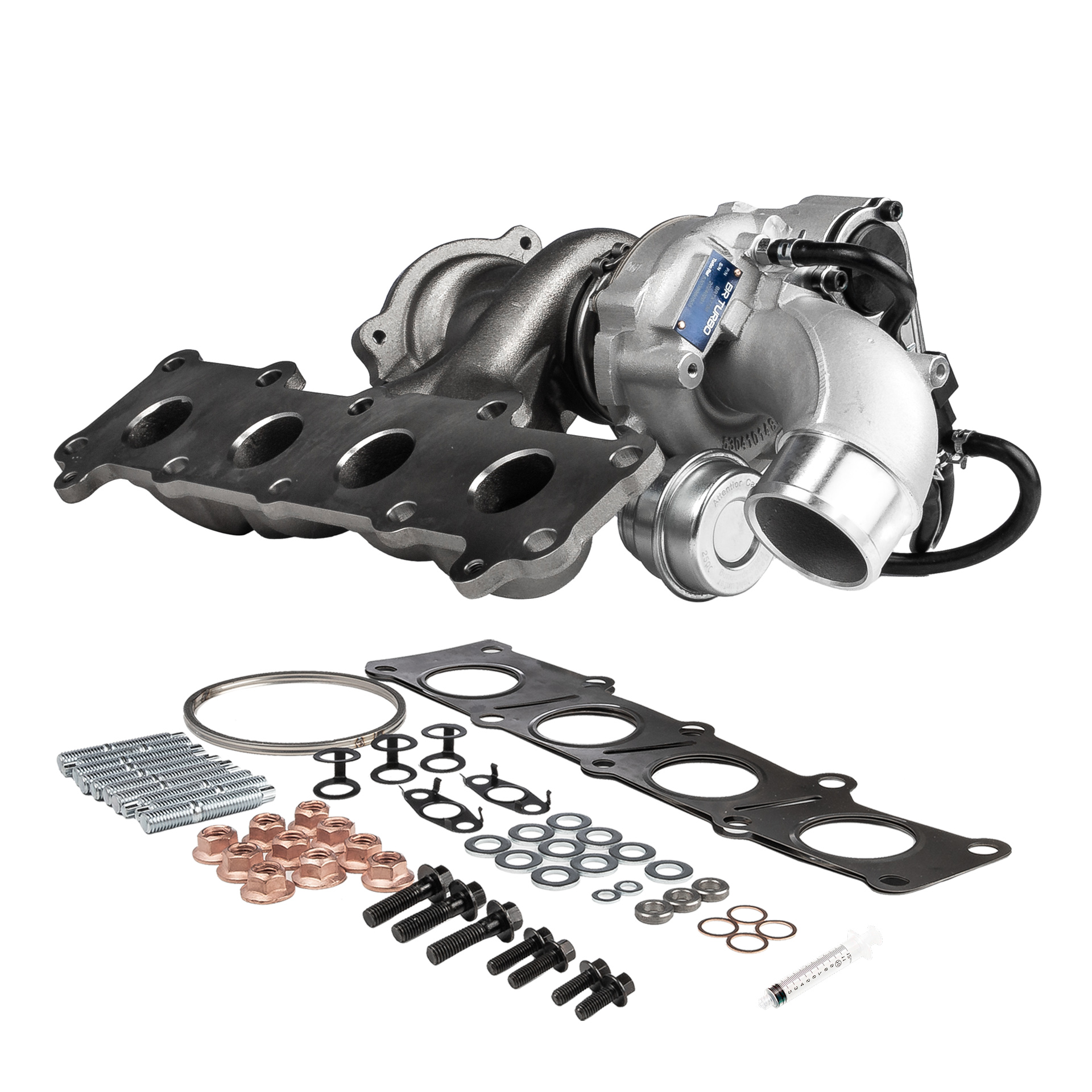 BR Turbo BRTX7730M: Turbolader NEW BR TURBO TURBOCHARGER WITH MOUNTING KIT mit Anbau-/Befestigungsmaterial