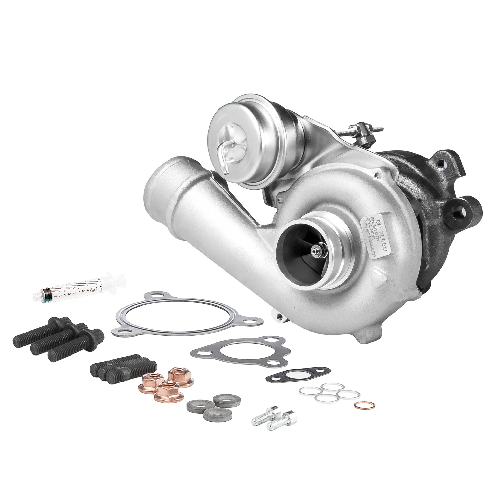 BR Turbo BRTX7731M: Turbocompresor NEW BR TURBO TURBOCHARGER WITH MOUNTING KIT con material de montaje/fijación
