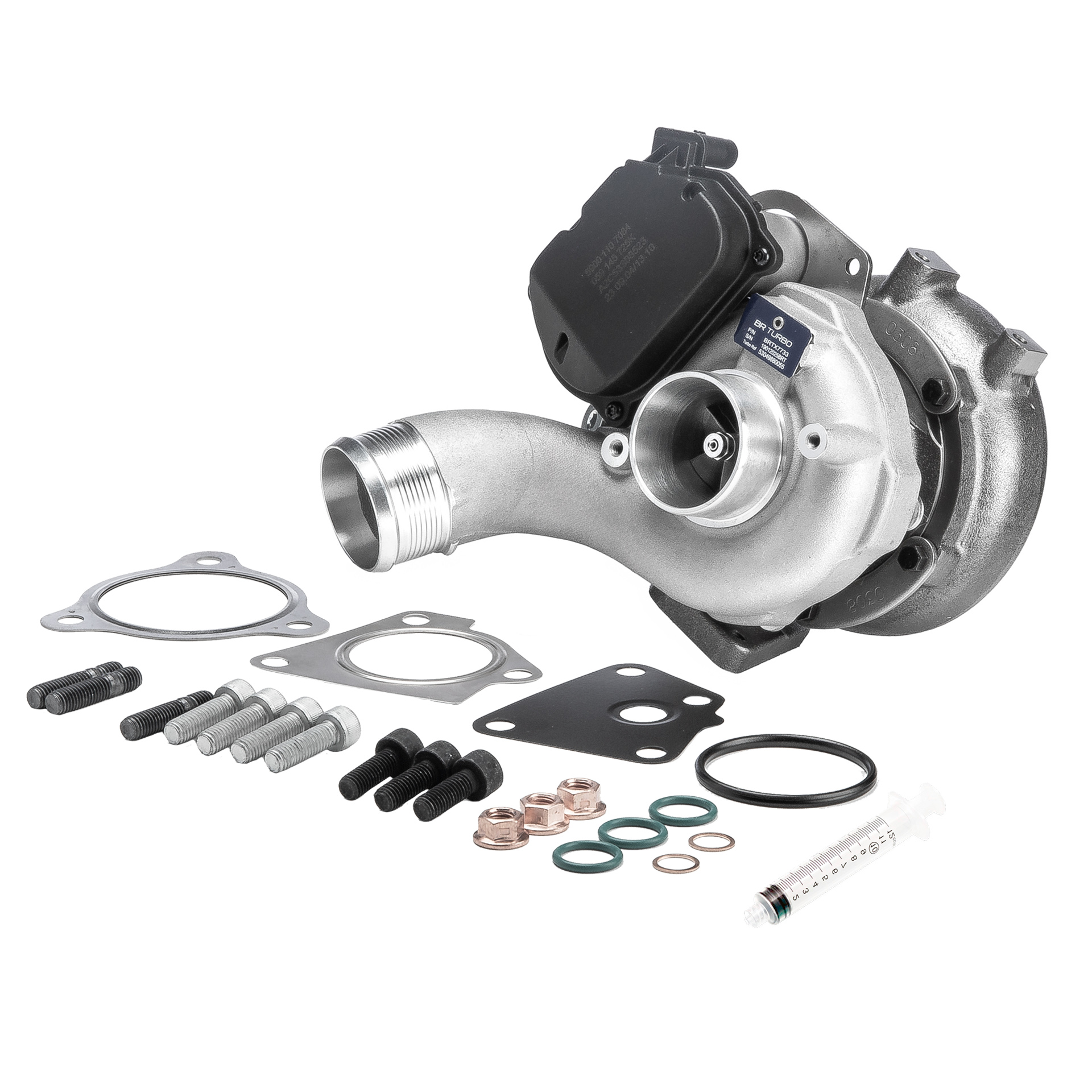 BR Turbo BRTX7733M: Turbolader NEW BR TURBO TURBOCHARGER WITH MOUNTING KIT mit Anbau-/Befestigungsmaterial