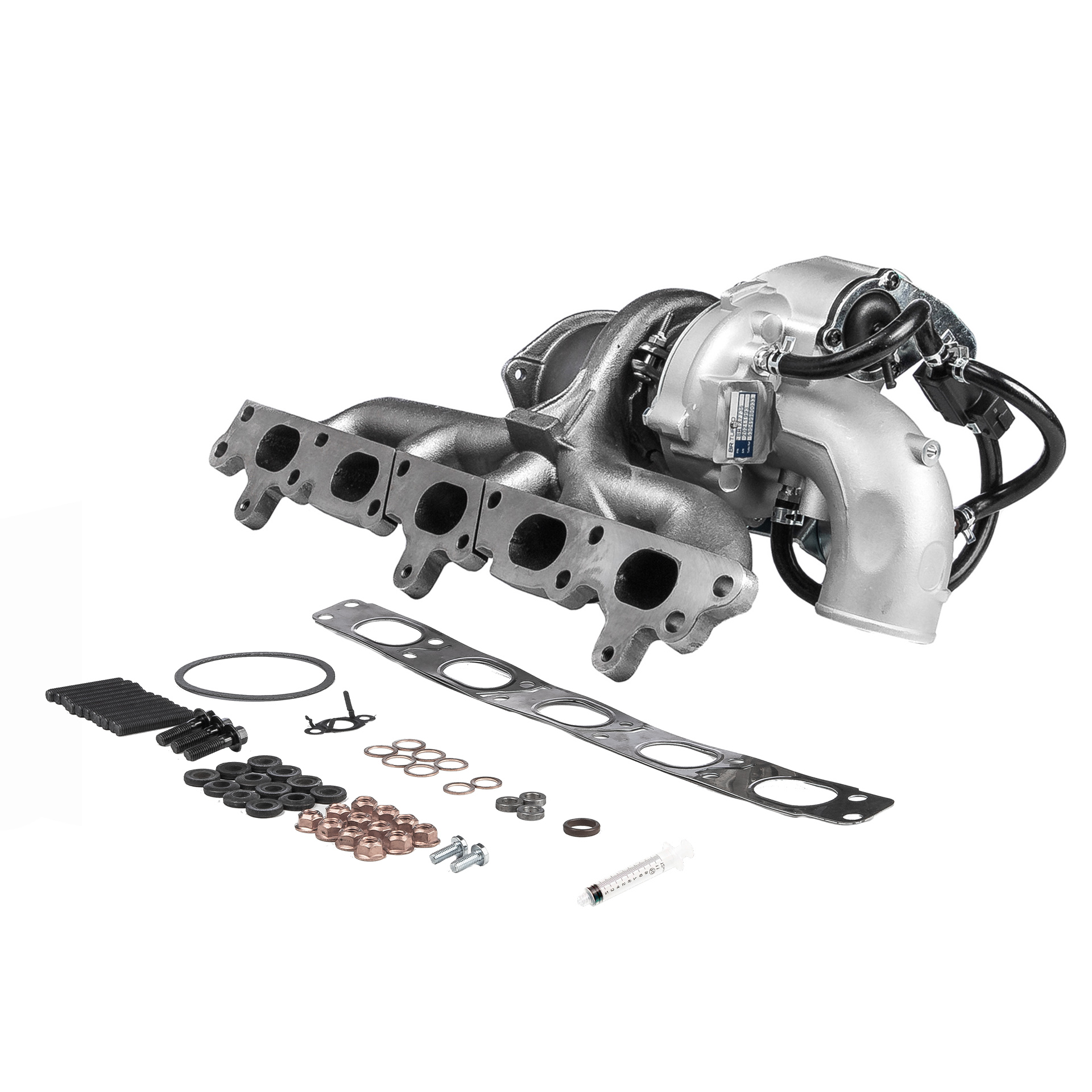 BR Turbo BRTX7736M: Turbolader NEW BR TURBO TURBOCHARGER WITH MOUNTING KIT mit Anbau-/Befestigungsmaterial