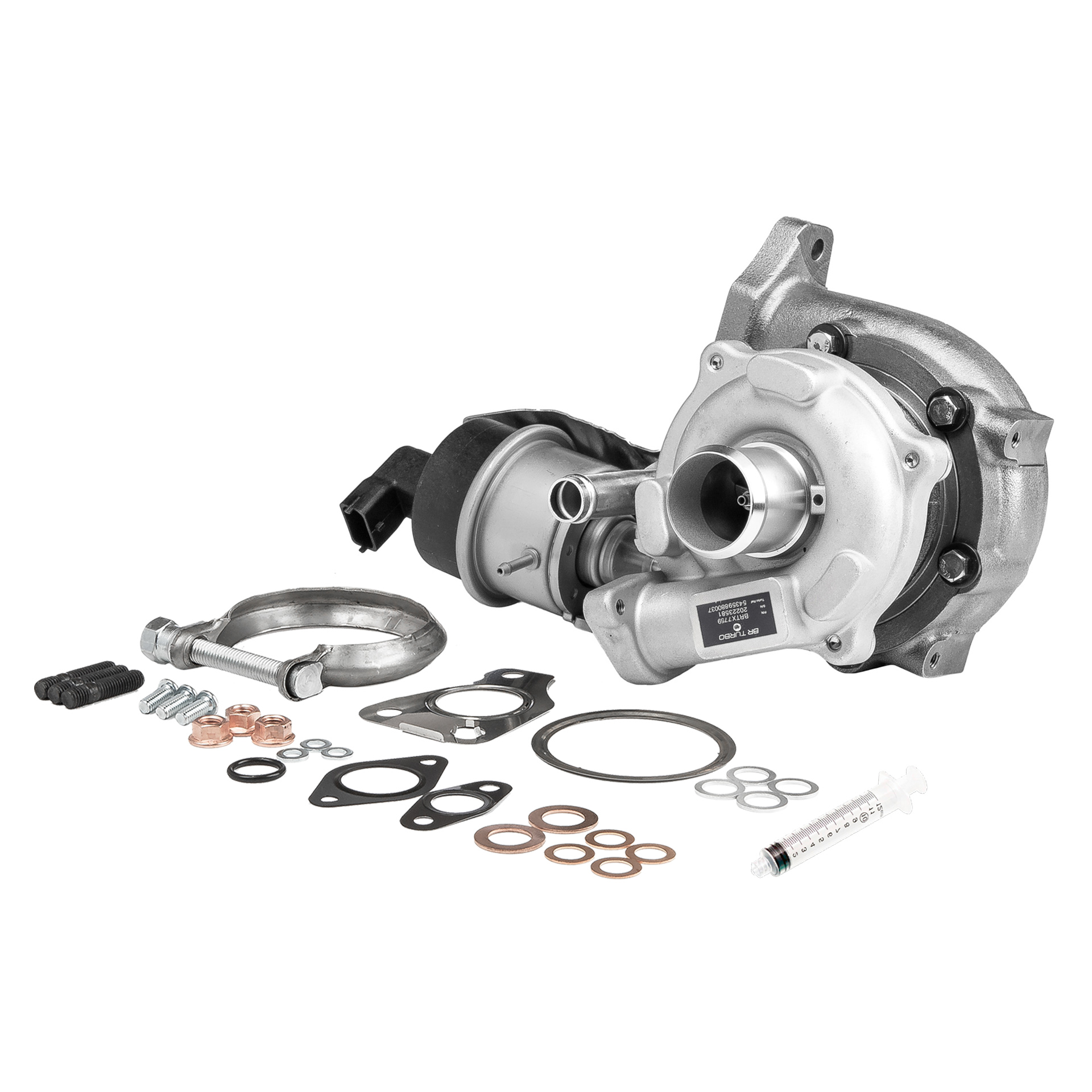 BR Turbo BRTX7759M: Turbolader NEW BR TURBO TURBOCHARGER WITH MOUNTING KIT mit Anbau-/Befestigungsmaterial