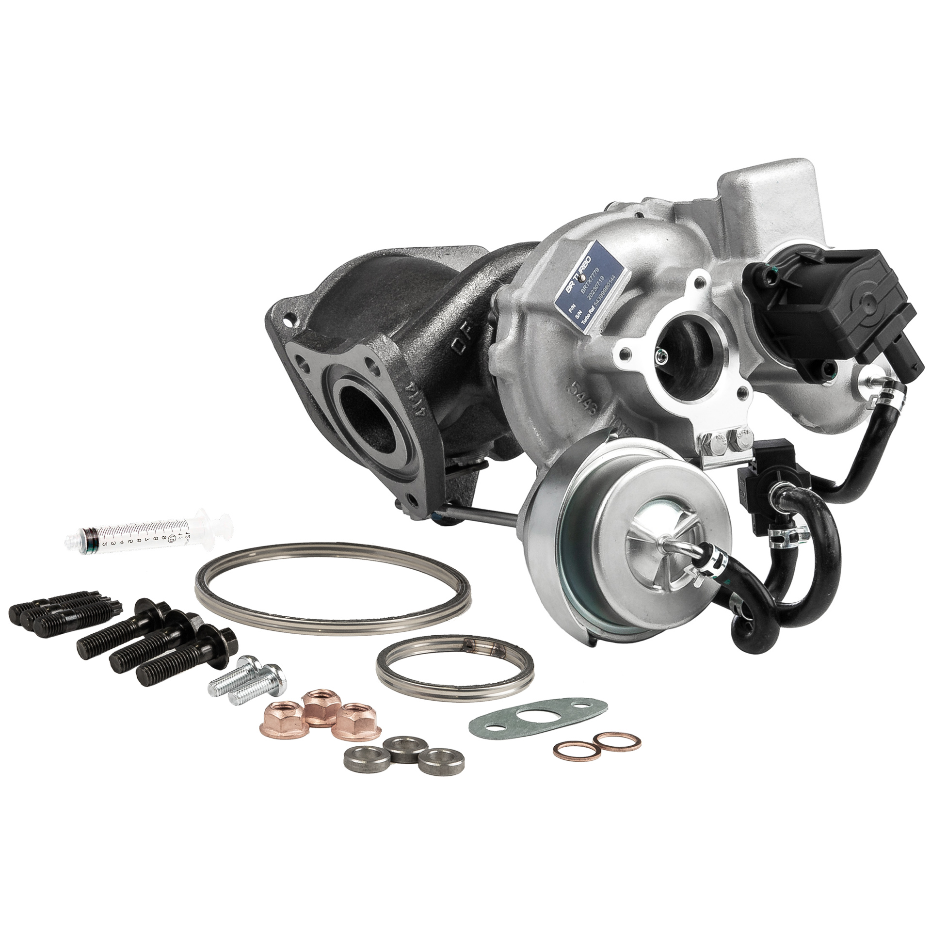 BR Turbo BRTX7779M: Turbocharger NEW BR TURBO TURBOCHARGER WITH MOUNTING KIT met montage-/bevestigingsmateriaal