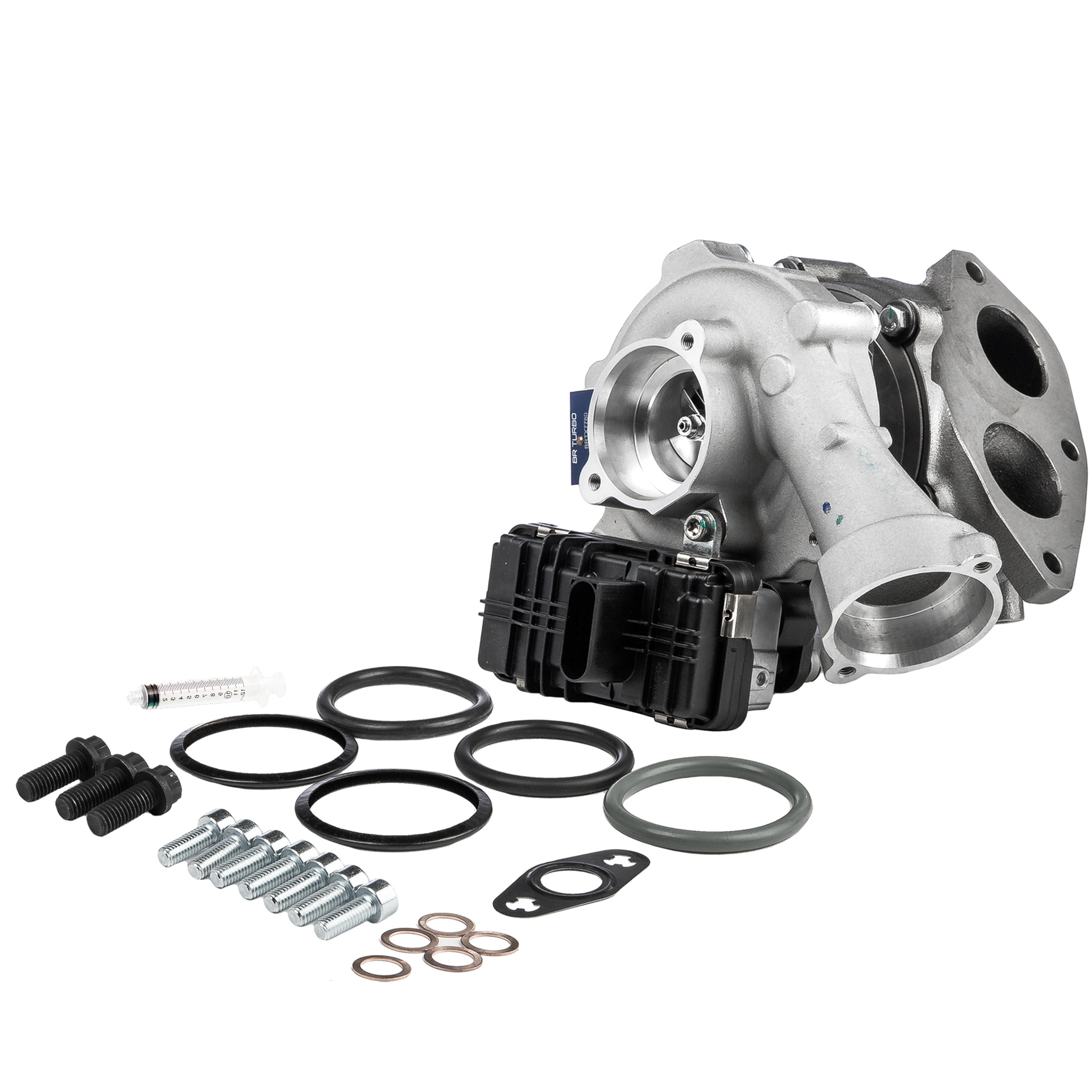 BR Turbo BRTX7780M: Turbolader NEW BR TURBO TURBOCHARGER WITH MOUNTING KIT mit Anbau-/Befestigungsmaterial