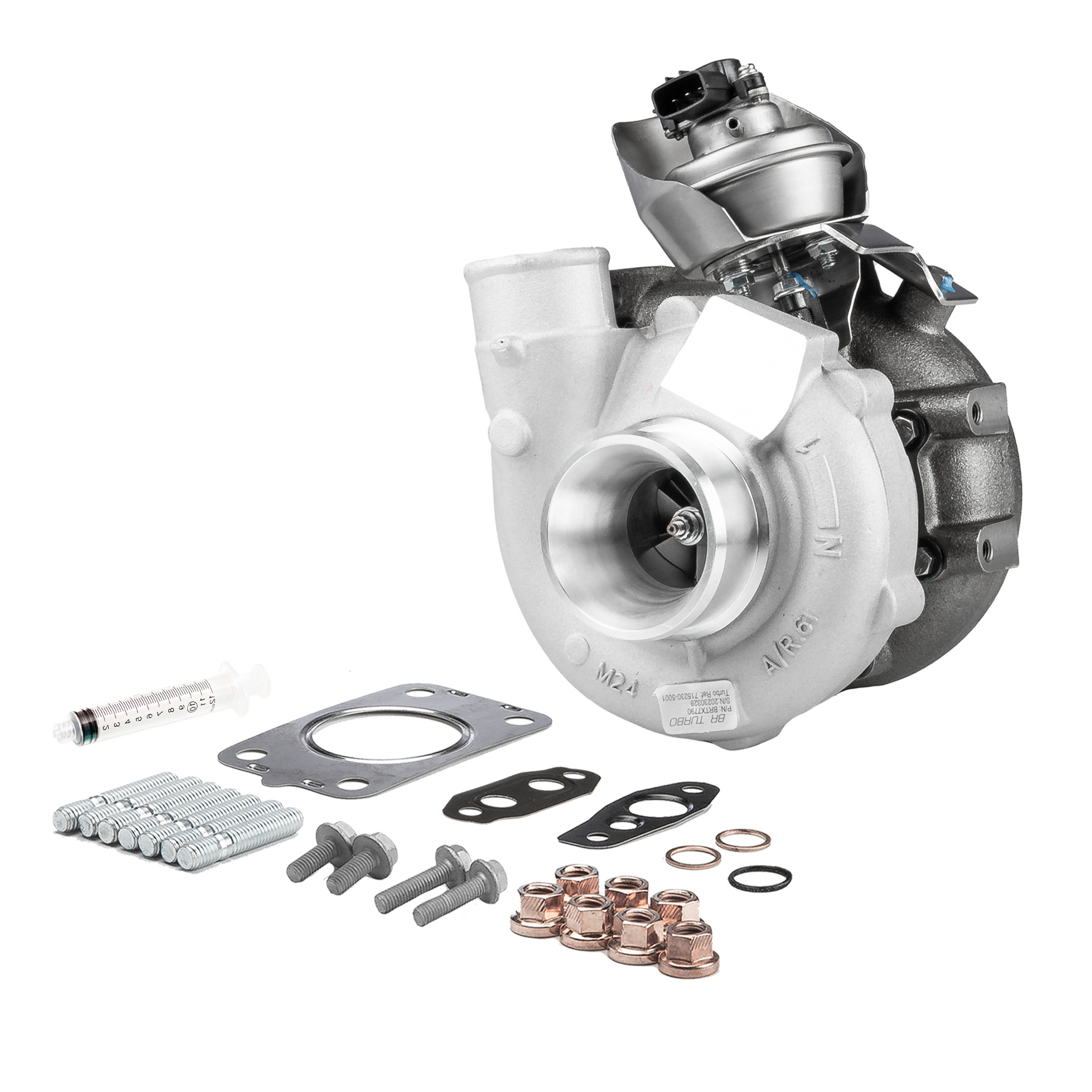 BR Turbo BRTX7790M: Turbolader NEW BR TURBO TURBOCHARGER WITH MOUNTING KIT mit Anbau-/Befestigungsmaterial