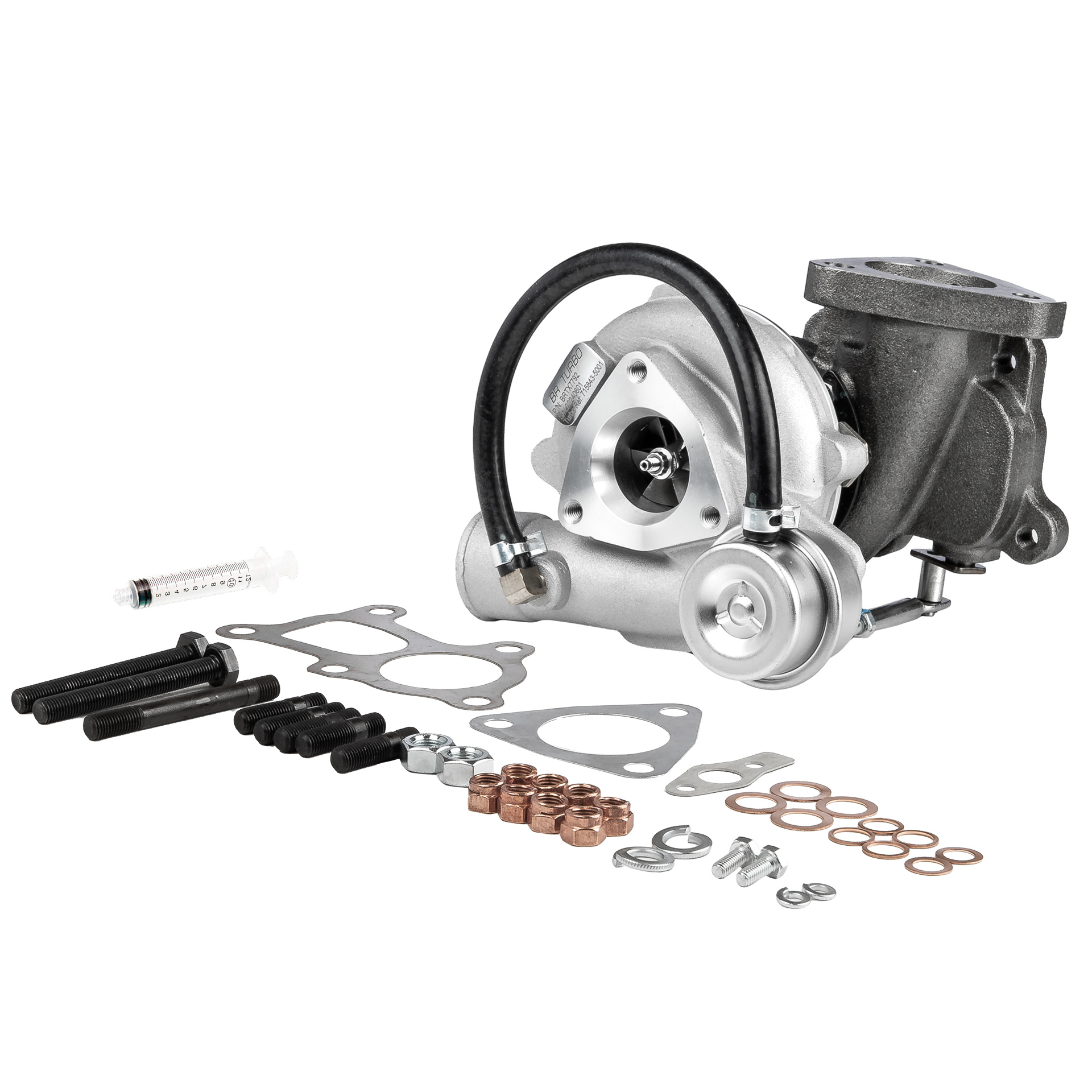 BR Turbo BRTX7792M: Turbolader NEW BR TURBO TURBOCHARGER WITH MOUNTING KIT mit Anbau-/Befestigungsmaterial