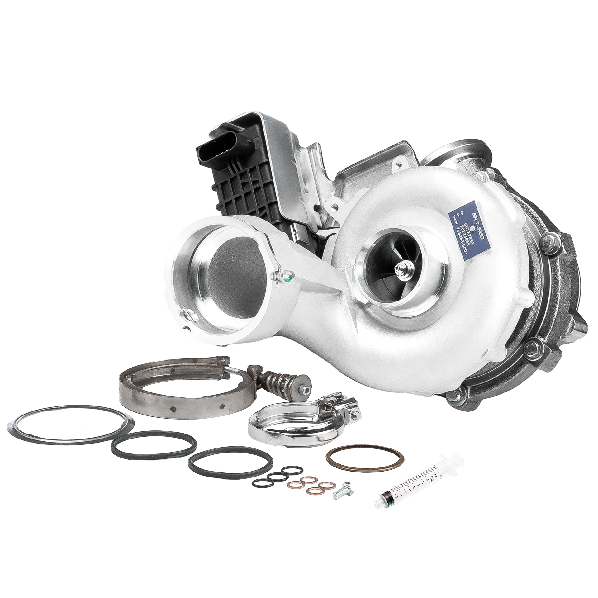 BR Turbo BRTX7832M: Turbolader NEW BR TURBO TURBOCHARGER WITH MOUNTING KIT mit Anbau-/Befestigungsmaterial