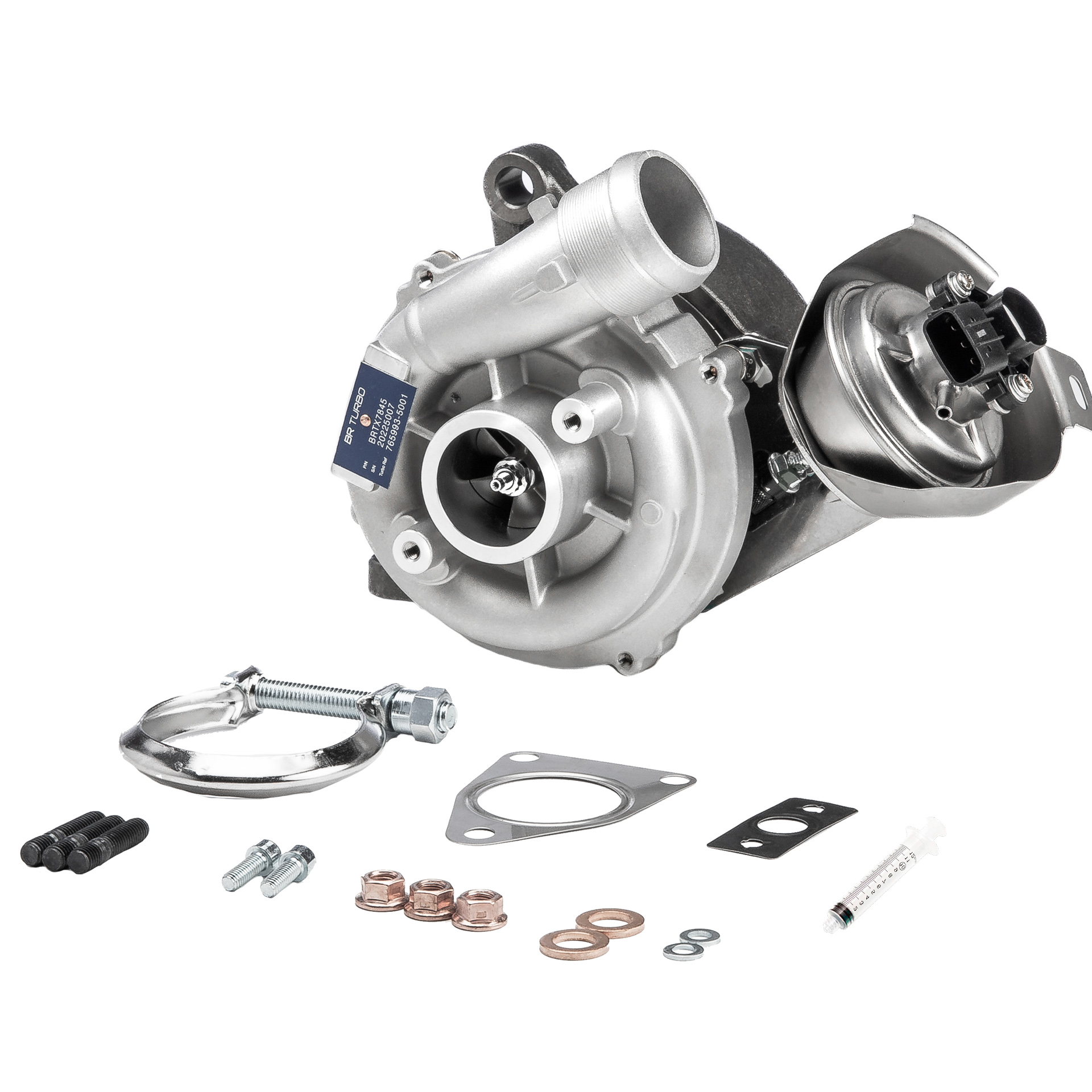BR Turbo BRTX7845M: Turbocompresor NEW BR TURBO TURBOCHARGER WITH MOUNTING KIT con material de montaje/fijación