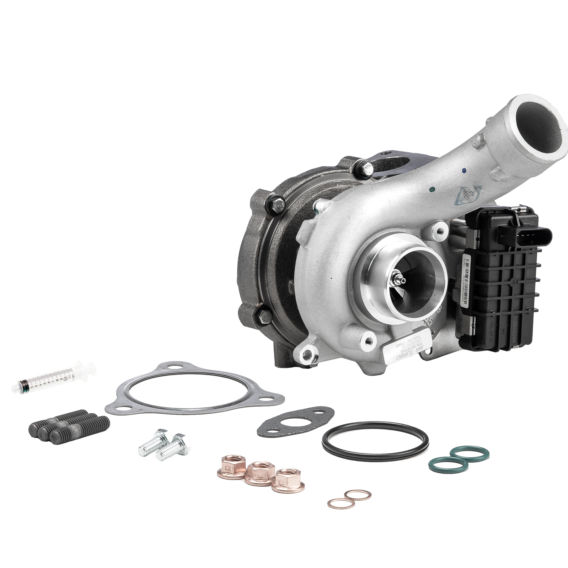 BR Turbo BRTX7858M: Turbocompresor NEW BR TURBO TURBOCHARGER WITH MOUNTING KIT con material de montaje/fijación