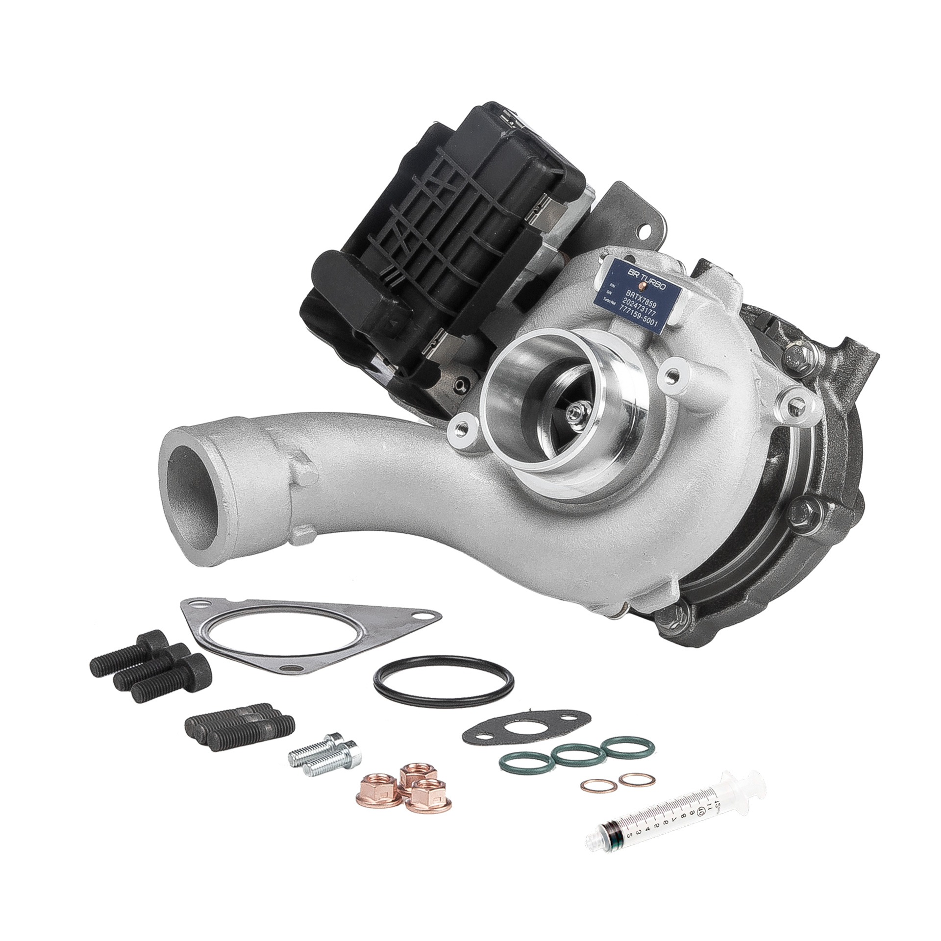 BR Turbo BRTX7859M: Turbocompresor NEW BR TURBO TURBOCHARGER WITH MOUNTING KIT con material de montaje/fijación