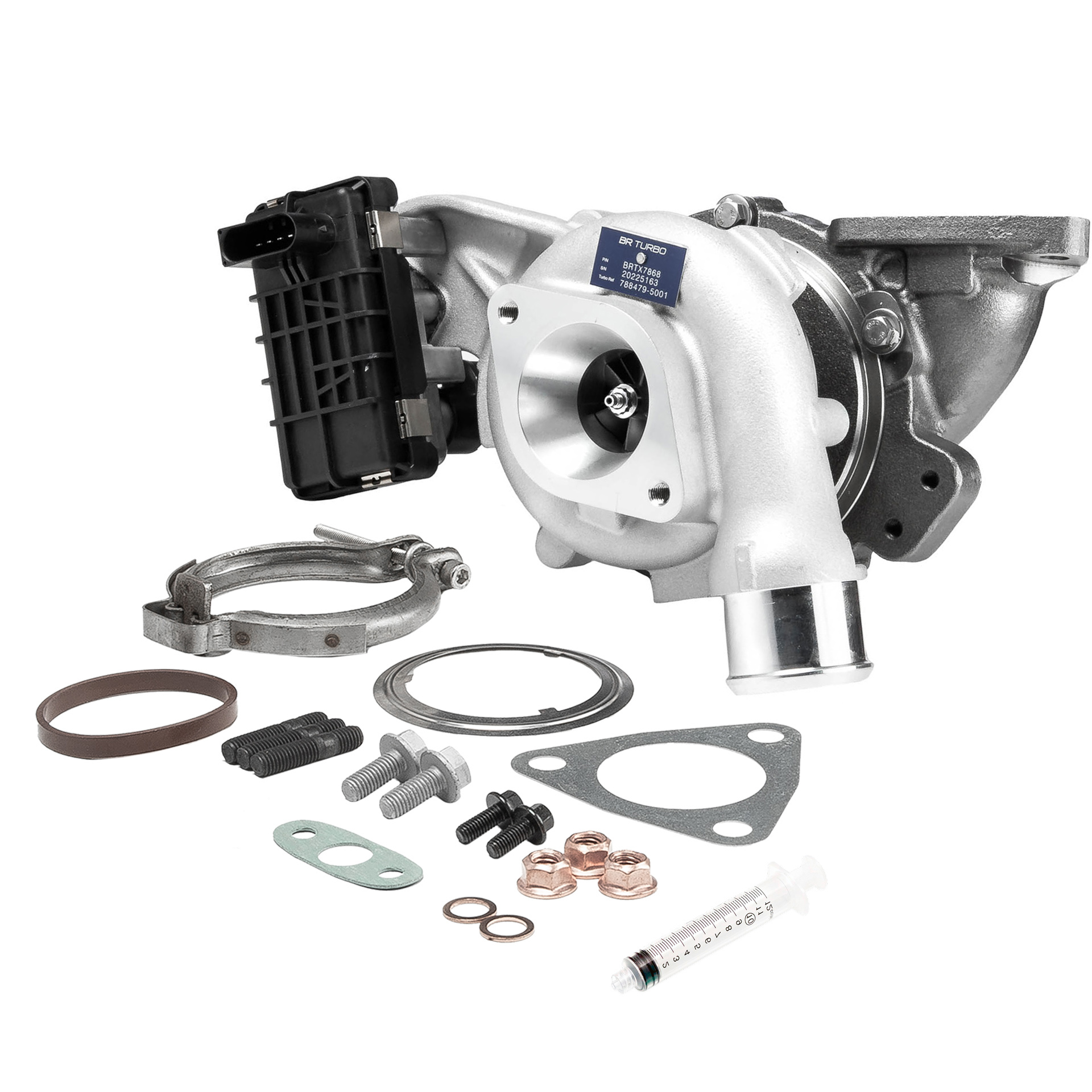 BR Turbo BRTX7868M: Turbocompresor NEW BR TURBO TURBOCHARGER WITH MOUNTING KIT con material de montaje/fijación