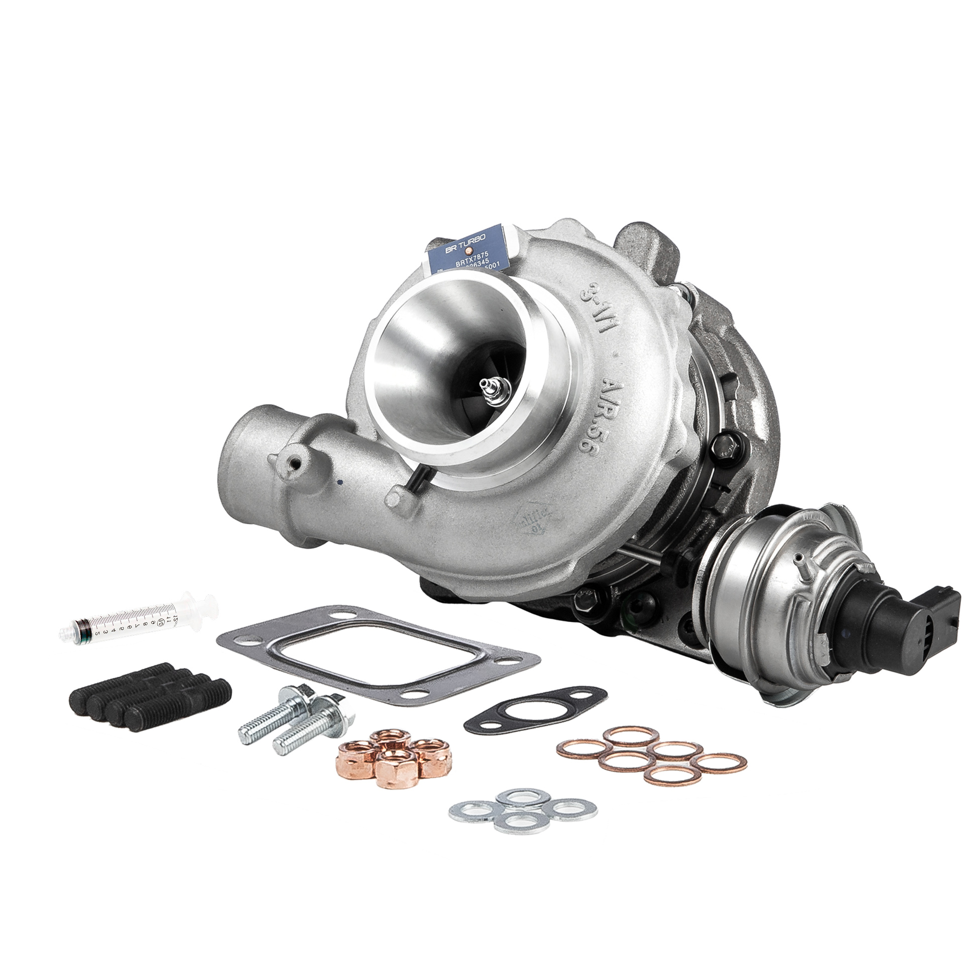 BR Turbo BRTX7875M: Turbolader NEW BR TURBO TURBOCHARGER WITH MOUNTING KIT mit Anbau-/Befestigungsmaterial