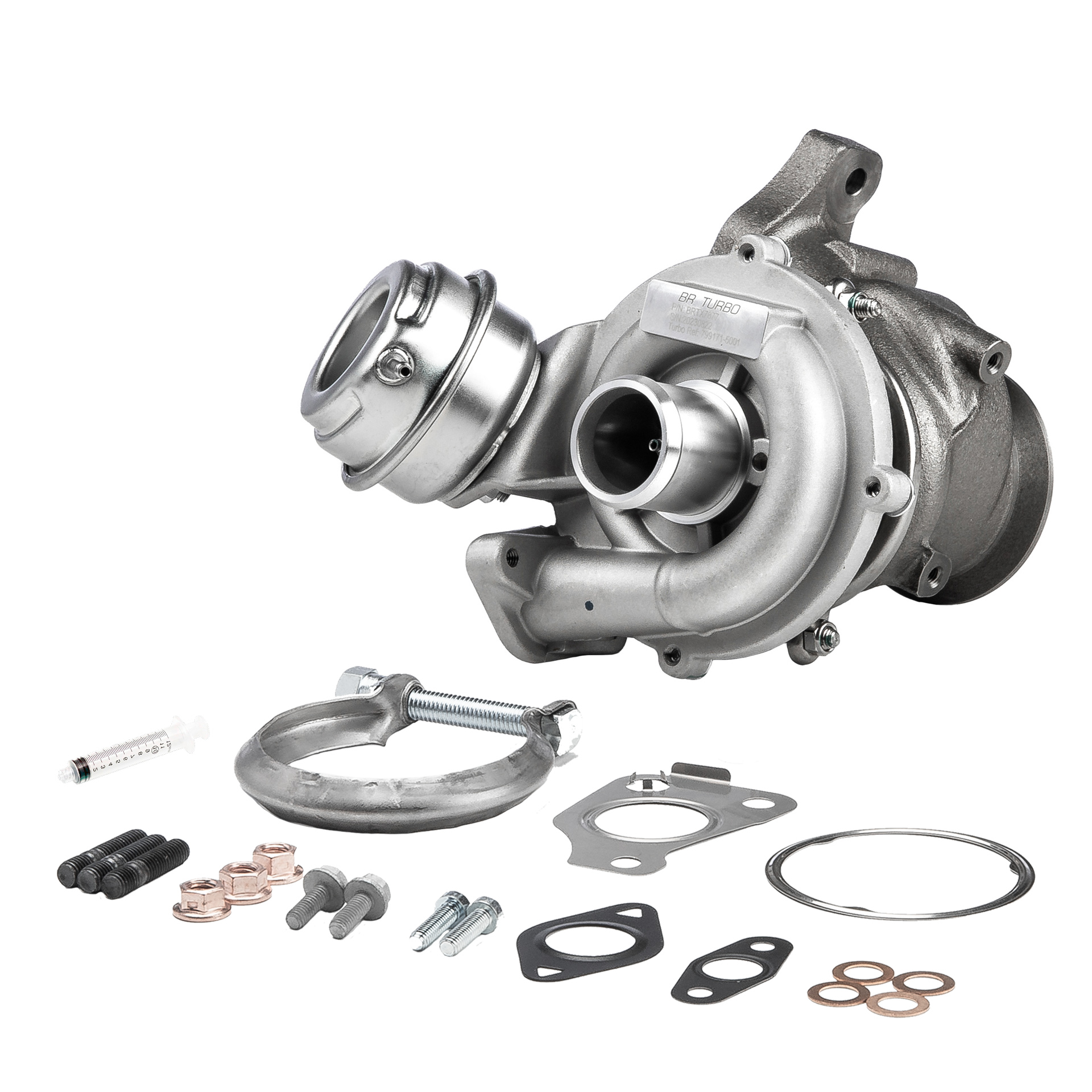 BR Turbo BRTX7877M: Turbod NEW BR TURBO TURBOCHARGER WITH MOUNTING KIT koos paigaldus-/kinnitusmaterjaliga