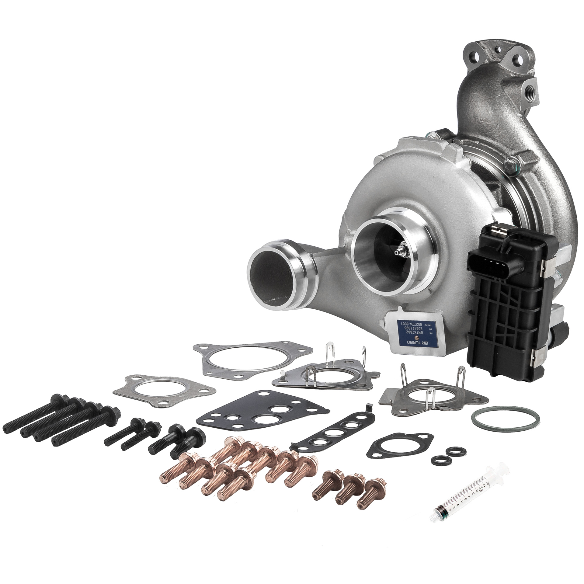 BR Turbo BRTX7882M: Turbolader NEW BR TURBO TURBOCHARGER WITH MOUNTING KIT mit Anbau-/Befestigungsmaterial