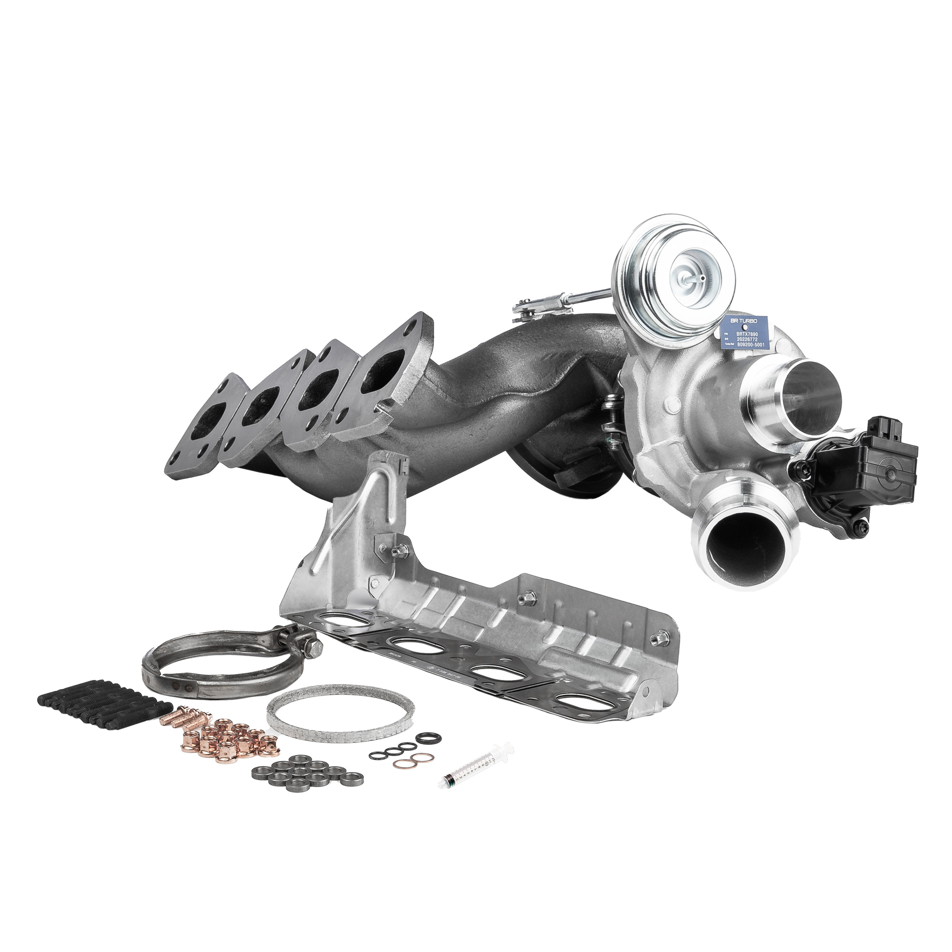 BR Turbo BRTX7890M: Turbolader NEW BR TURBO TURBOCHARGER WITH MOUNTING KIT mit Anbau-/Befestigungsmaterial