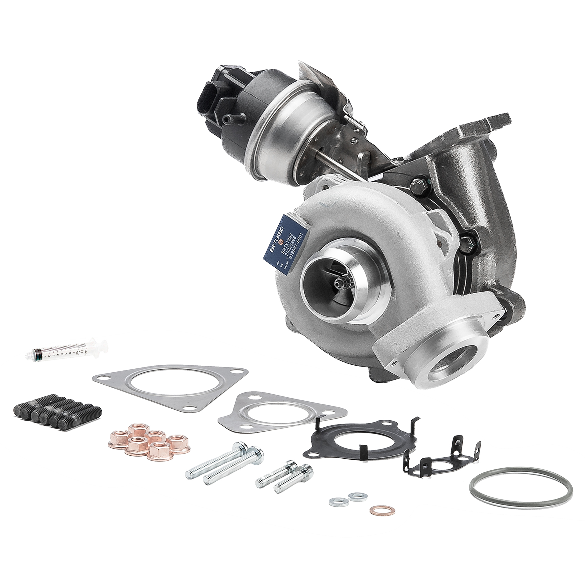 BR Turbo BRTX7892M: Turbolader NEW BR TURBO TURBOCHARGER WITH MOUNTING KIT mit Anbau-/Befestigungsmaterial