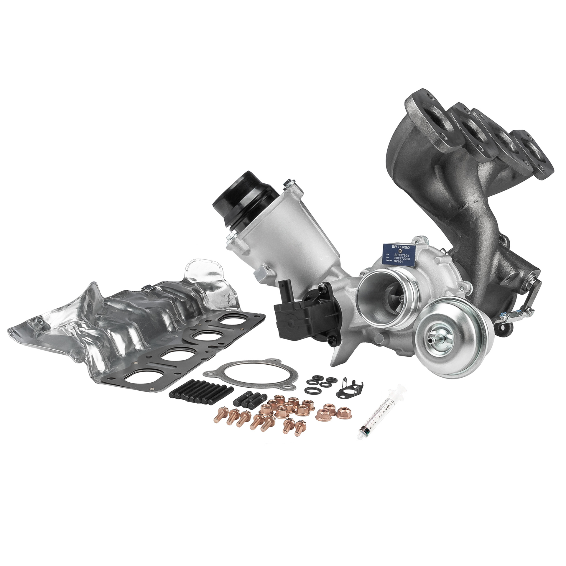 BR Turbo BRTX7904M: Turbolader NEW BR TURBO TURBOCHARGER WITH MOUNTING KIT mit Anbau-/Befestigungsmaterial