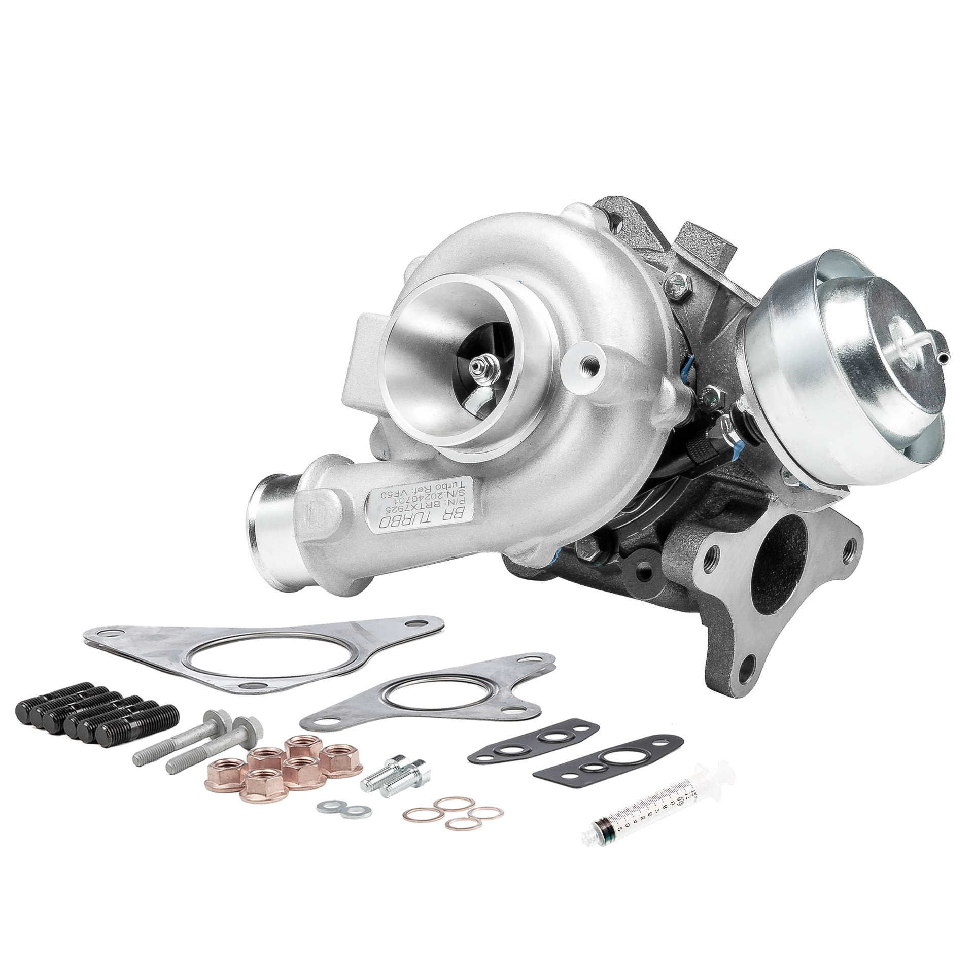 BR Turbo BRTX7925M: Turbolader NEW BR TURBO TURBOCHARGER WITH MOUNTING KIT mit Anbau-/Befestigungsmaterial