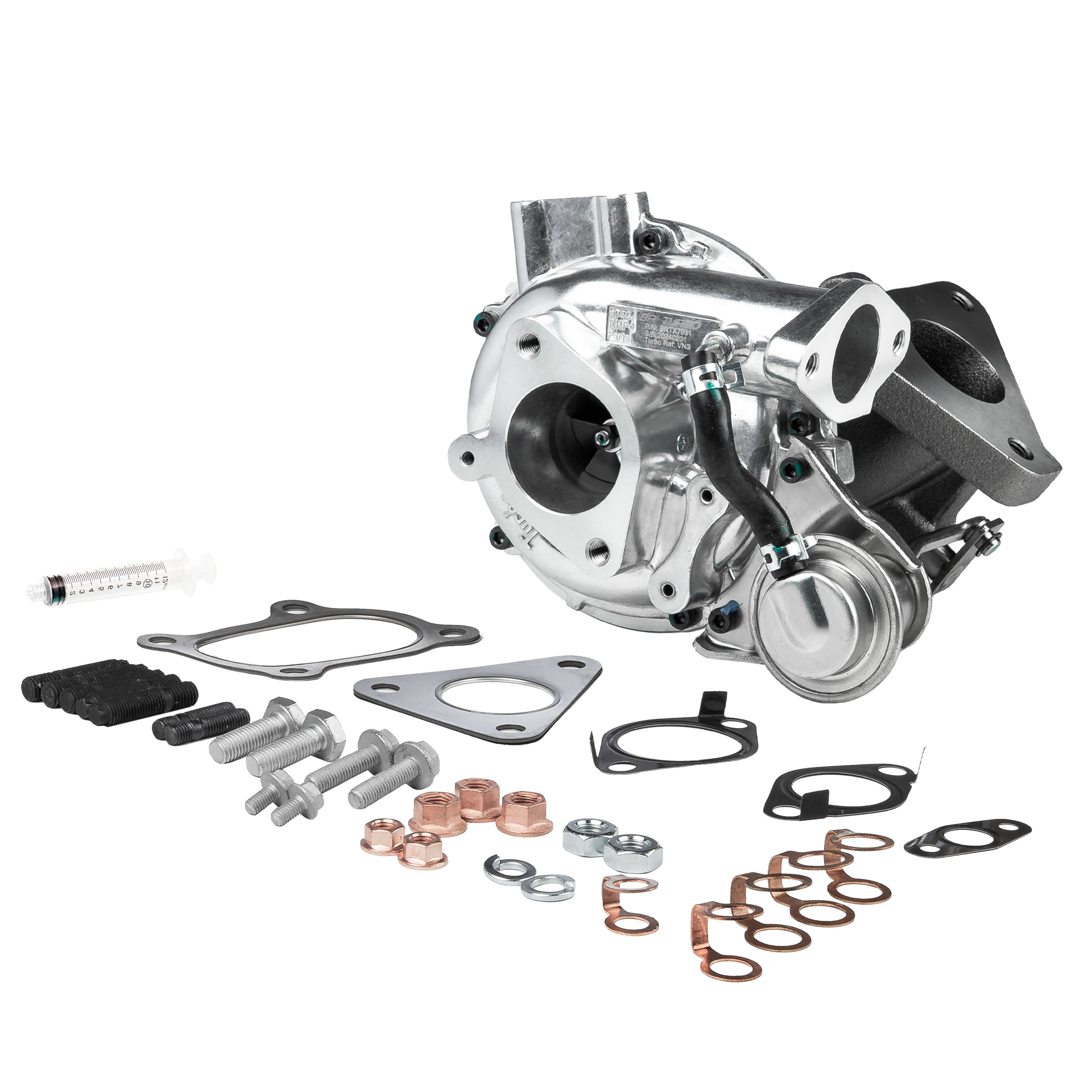 BR Turbo BRTX7931M: Turbolader NEW BR TURBO TURBOCHARGER WITH MOUNTING KIT mit Anbau-/Befestigungsmaterial