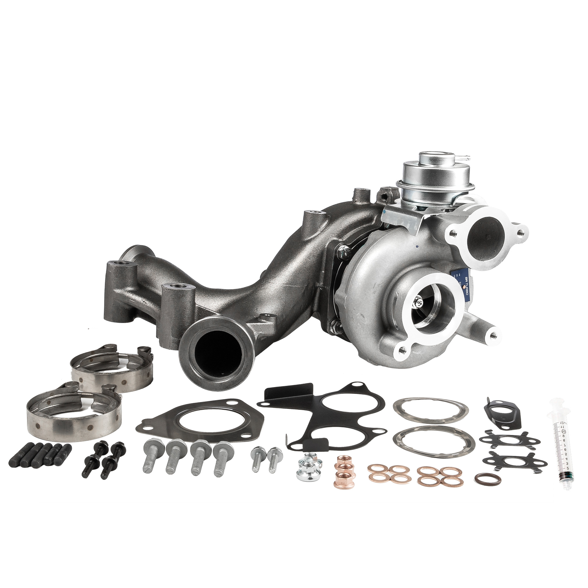 BR Turbo BRTX8223M: Turbolader NEW BR TURBO TURBOCHARGER WITH MOUNTING KIT mit Anbau-/Befestigungsmaterial