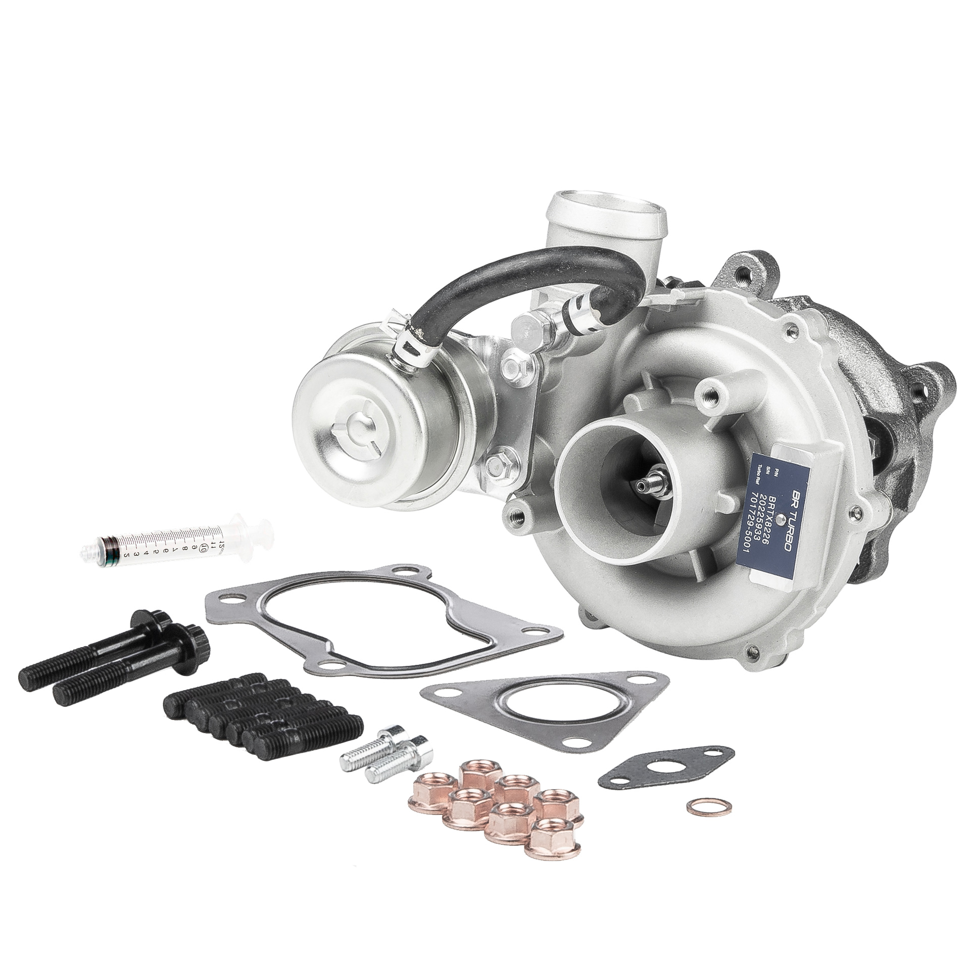 BR Turbo BRTX8226M: Turbolader NEW BR TURBO TURBOCHARGER WITH MOUNTING KIT mit Anbau-/Befestigungsmaterial