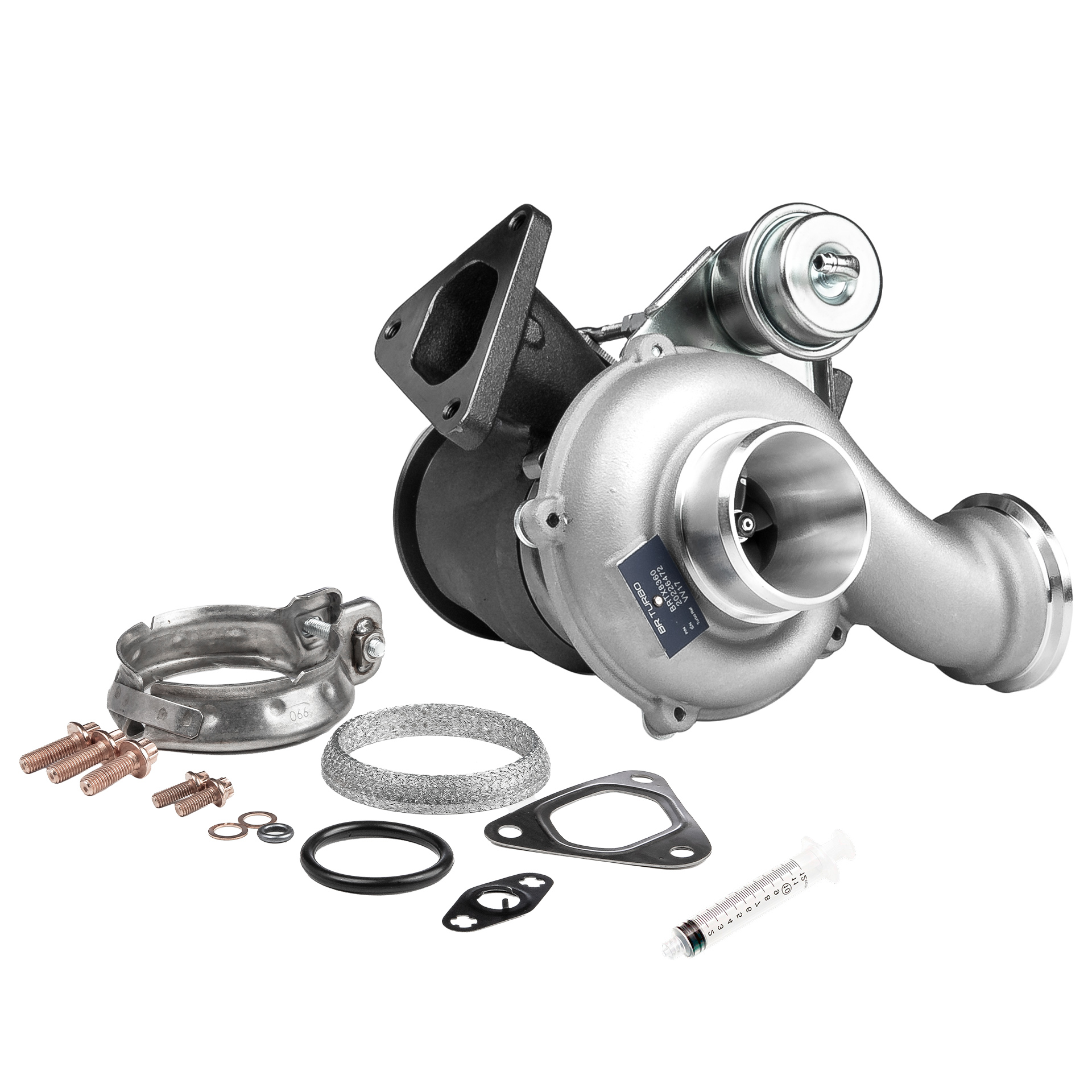 BR Turbo BRTX8360M: Turbolader NEW BR TURBO TURBOCHARGER WITH MOUNTING KIT mit Anbau-/Befestigungsmaterial