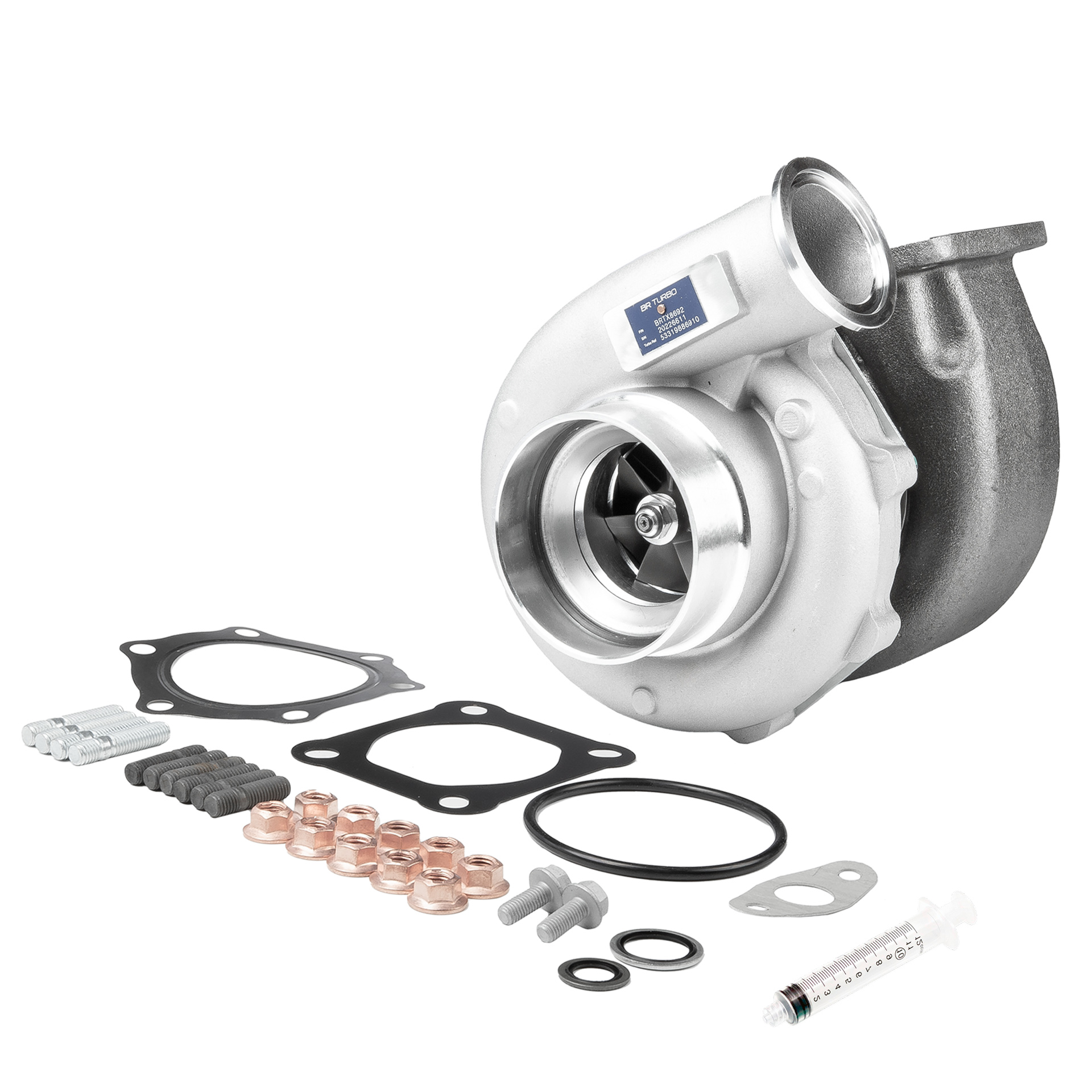 BR Turbo BRTX8692M: Turbolader NEW BR TURBO TURBOCHARGER WITH MOUNTING KIT mit Anbau-/Befestigungsmaterial