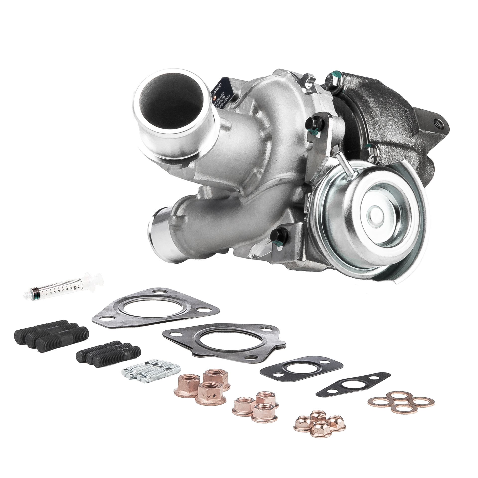 BR Turbo BRTX9100M: Turbolader NEW BR TURBO TURBOCHARGER WITH MOUNTING KIT mit Anbau-/Befestigungsmaterial