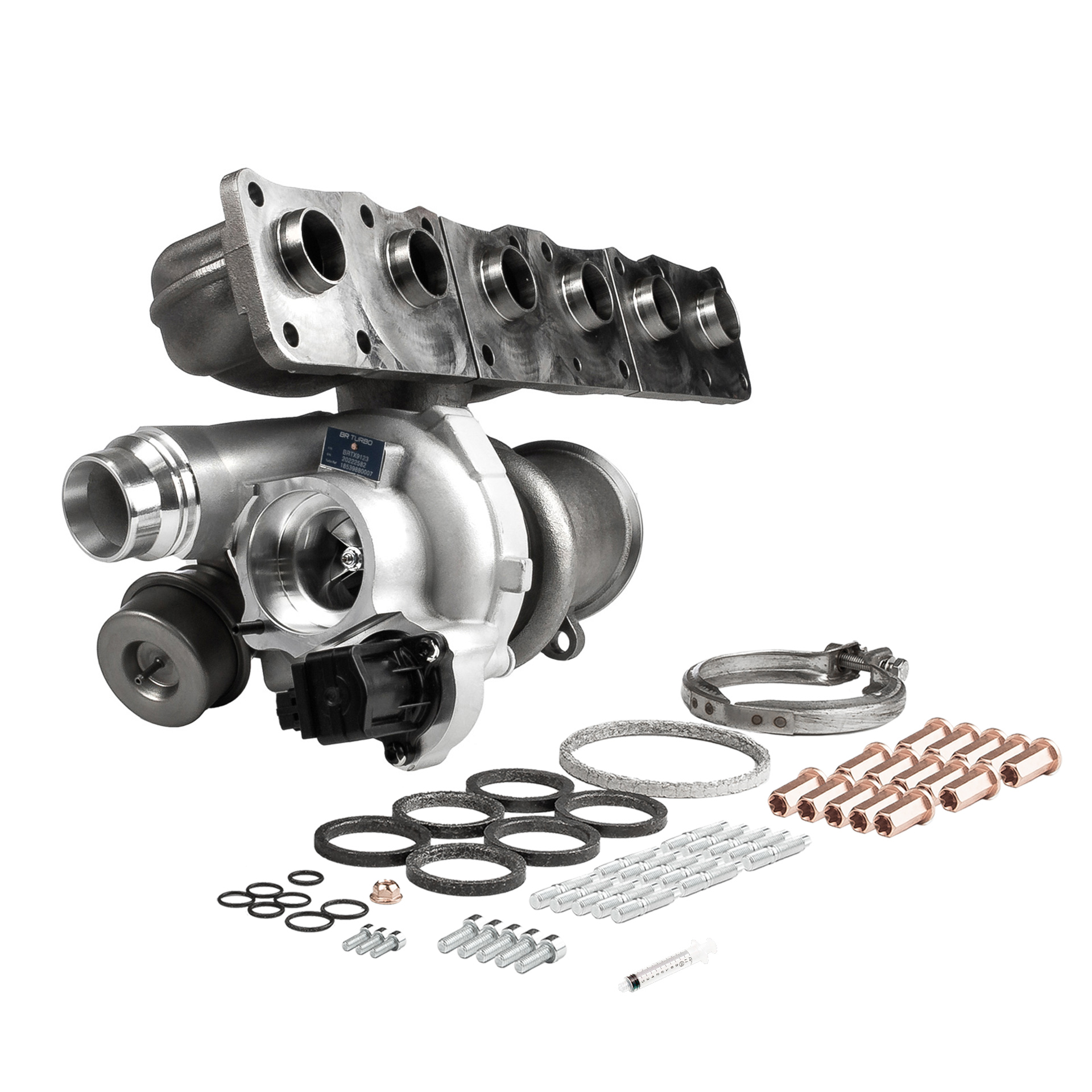 BR Turbo BRTX9123M: Turbolader NEW BR TURBO TURBOCHARGER WITH MOUNTING KIT mit Anbau-/Befestigungsmaterial