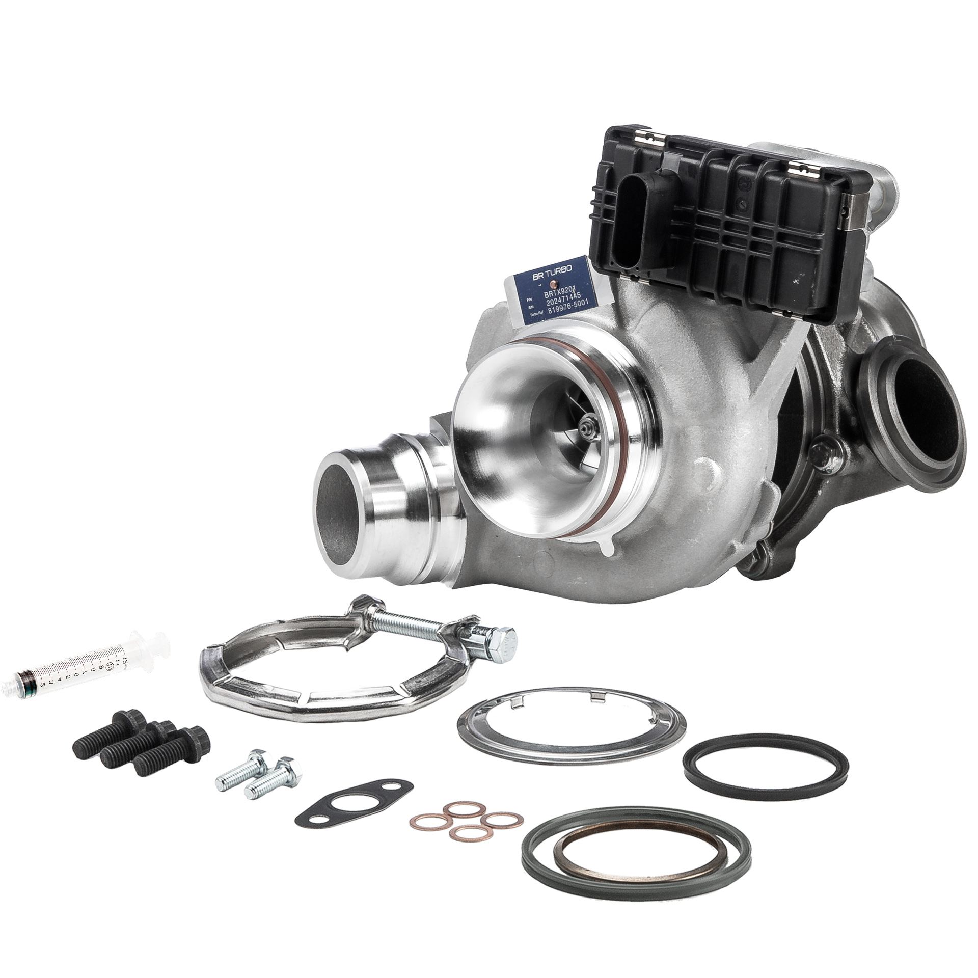 BR Turbo BRTX9201M: Turbolader NEW BR TURBO TURBOCHARGER WITH MOUNTING KIT mit Anbau-/Befestigungsmaterial
