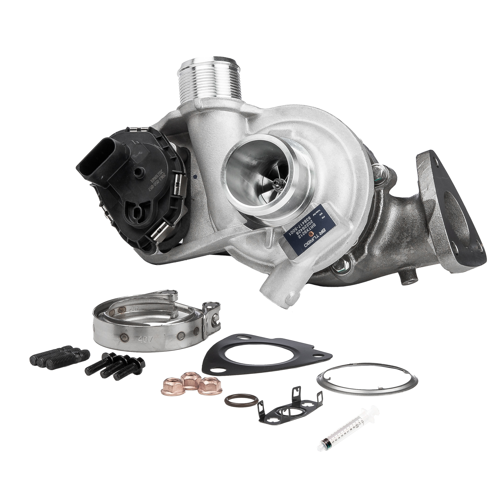 BR Turbo BRTX9212M: Turbolader NEW BR TURBO TURBOCHARGER WITH MOUNTING KIT mit Anbau-/Befestigungsmaterial